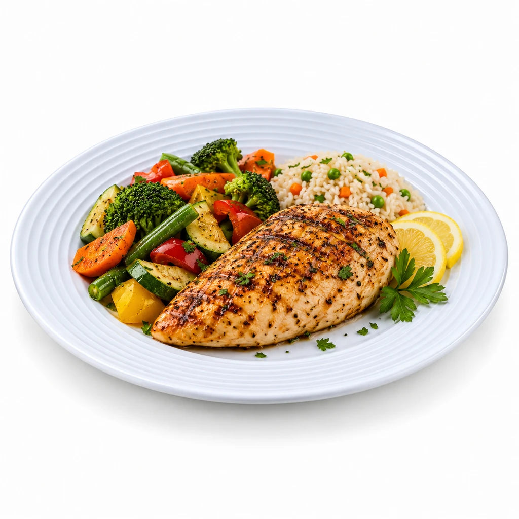 Forte B.K Rollo 27 cm White Ceramic Dinner Plate