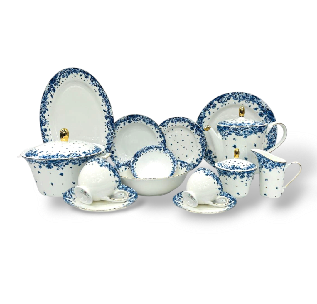 One More 61-Piece Bone China Dinner Set H3-1