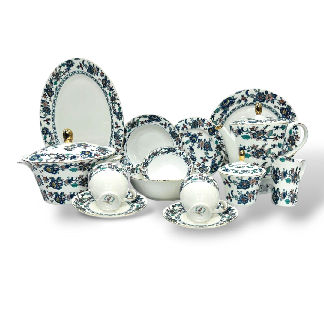One More 61-Piece Bone China Dinner Set H3-3