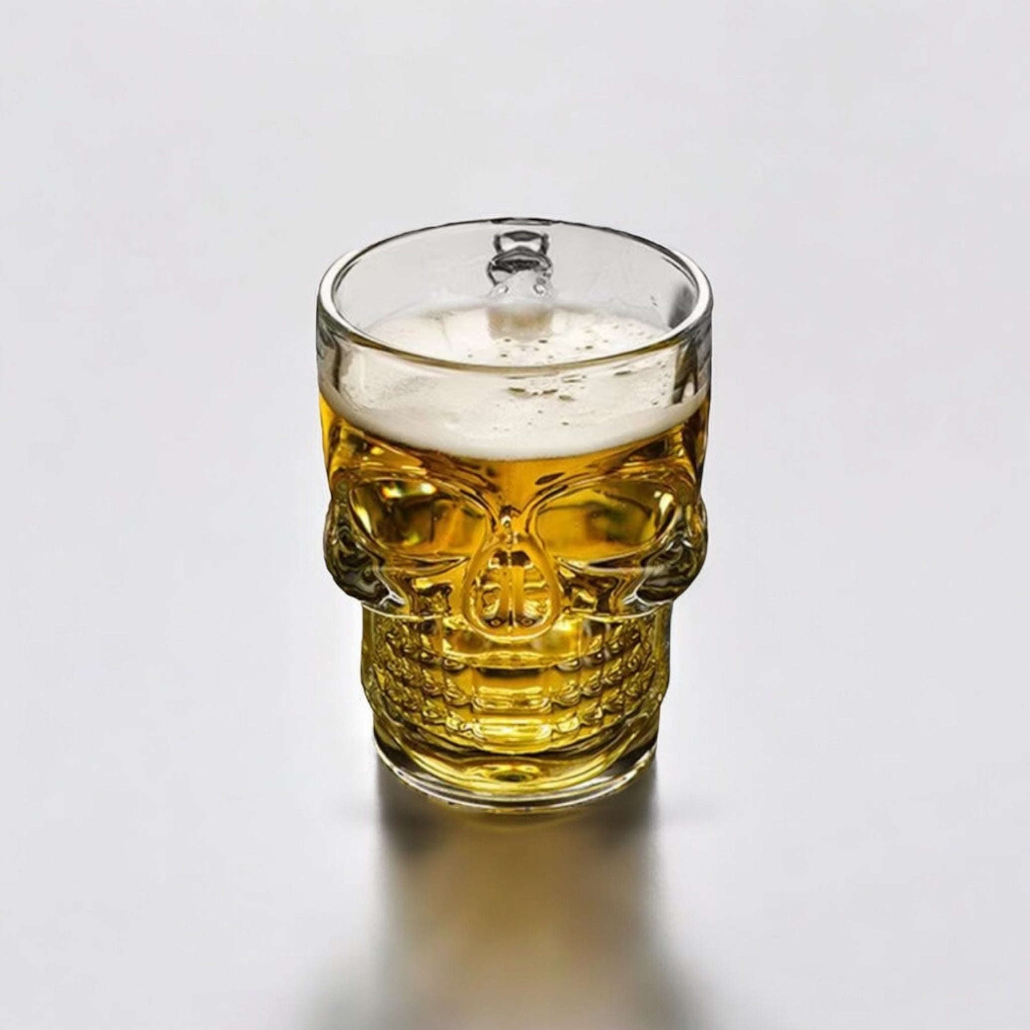 Skull-Shaped 400 ml Beer Glass Mug Kaka Bawa Sons