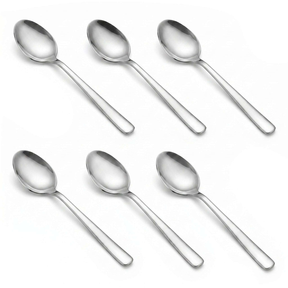 Blaze Pearl 6-Piece Stainless Steel Silver Tea Spoon Set Kaka Bawa Sons