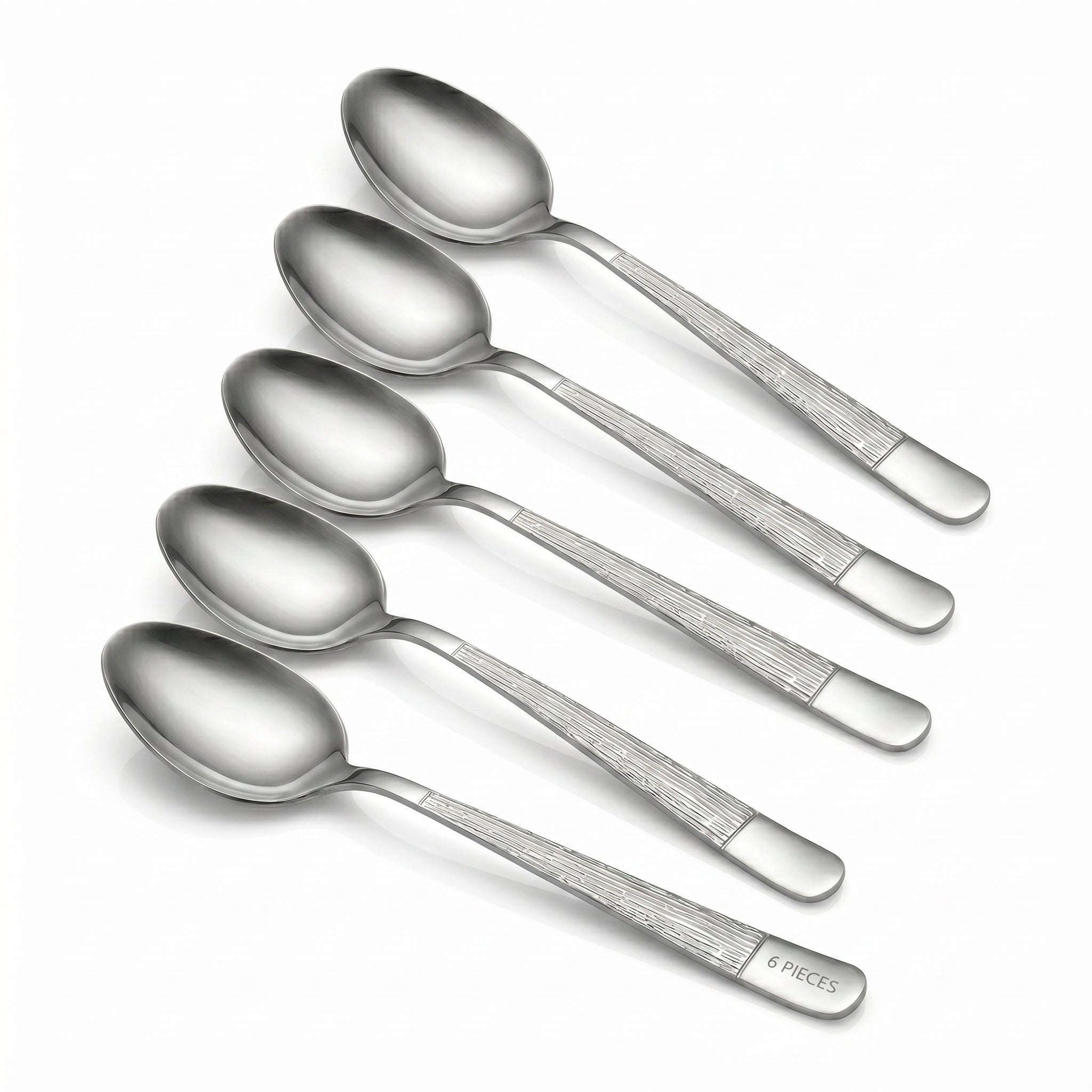 Blaze Tree 6-Piece Stainless Steel Silver Table Spoon Set Kaka Bawa Sons