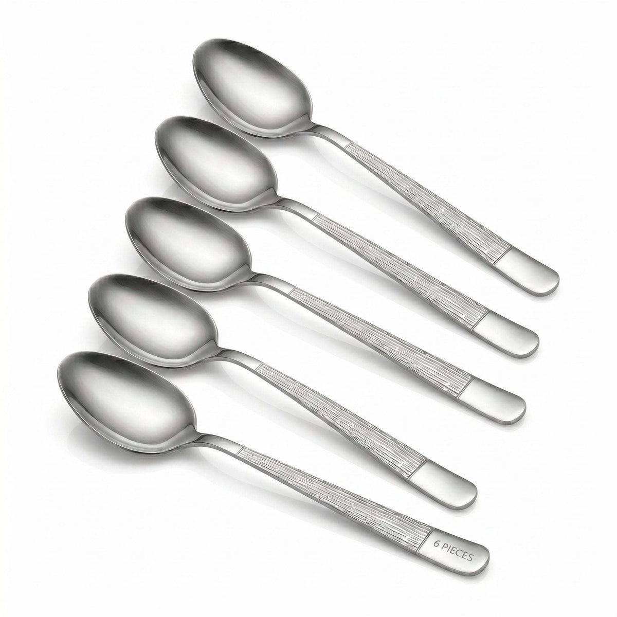 Blaze Tree 6-Piece Stainless Steel Silver Table Spoon Set Kaka Bawa Sons