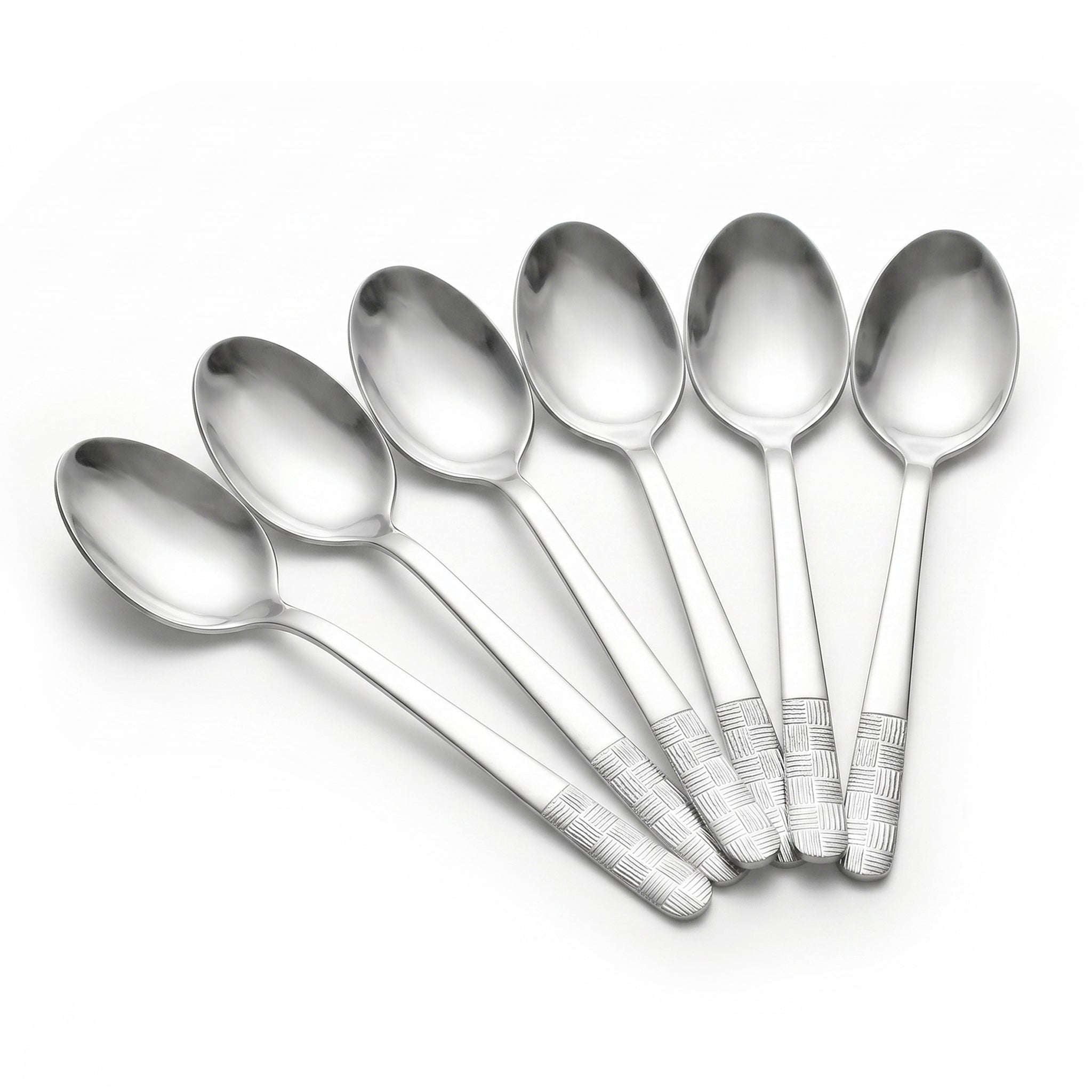 Blaze R.P.1 Stainless Steel 6-Piece Silver Dessert Spoon Set Kaka Bawa Sons