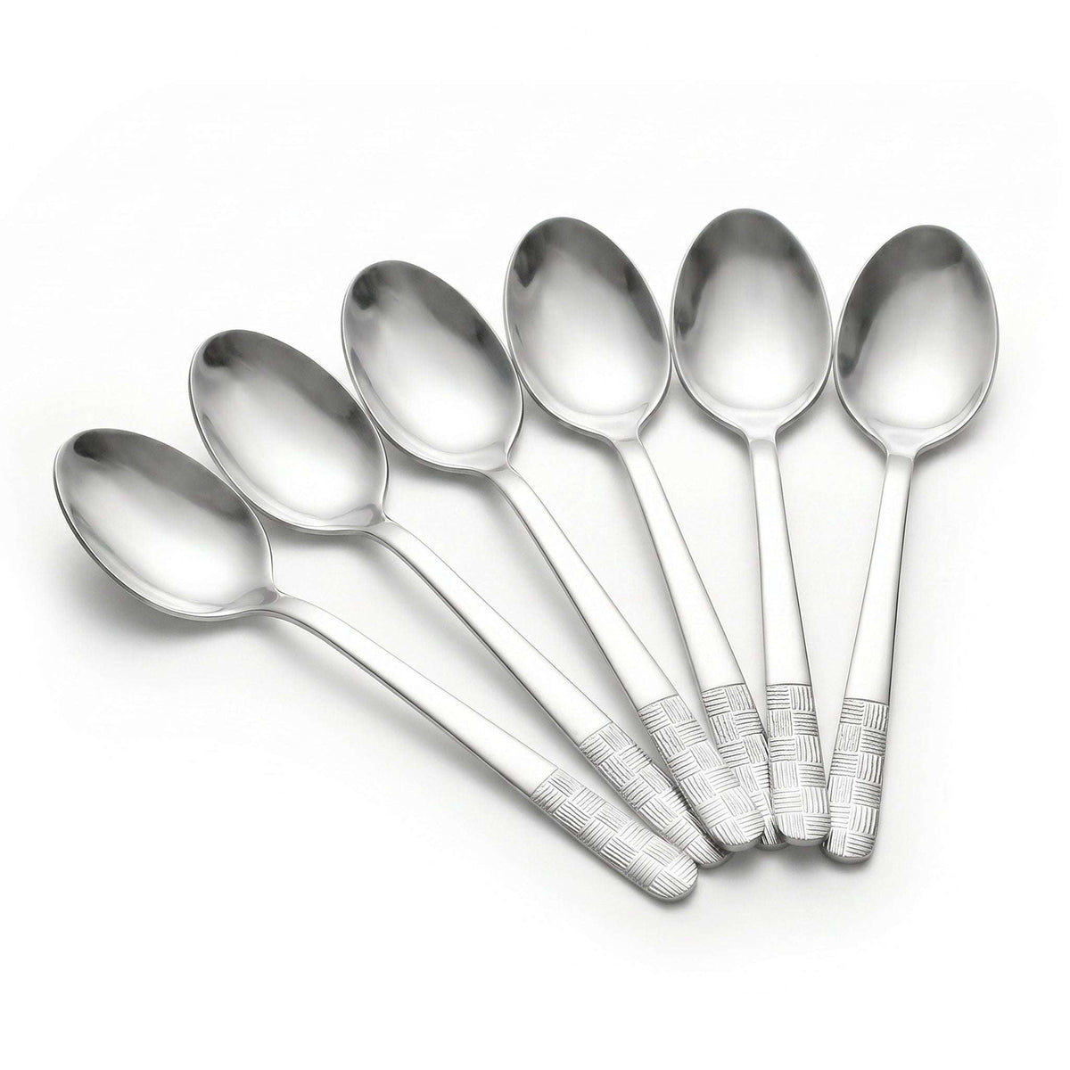 Blaze R.P.1 Stainless Steel 6-Piece Silver Dessert Spoon Set Kaka Bawa Sons