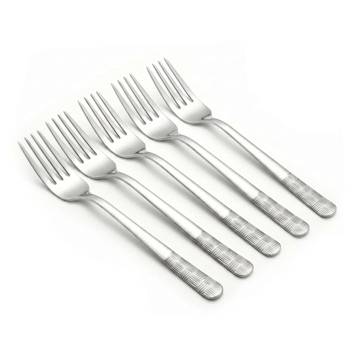 Blaze R.P.1 Stainless Steel 6-Piece Silver Dessert Fork Set Kaka Bawa Sons
