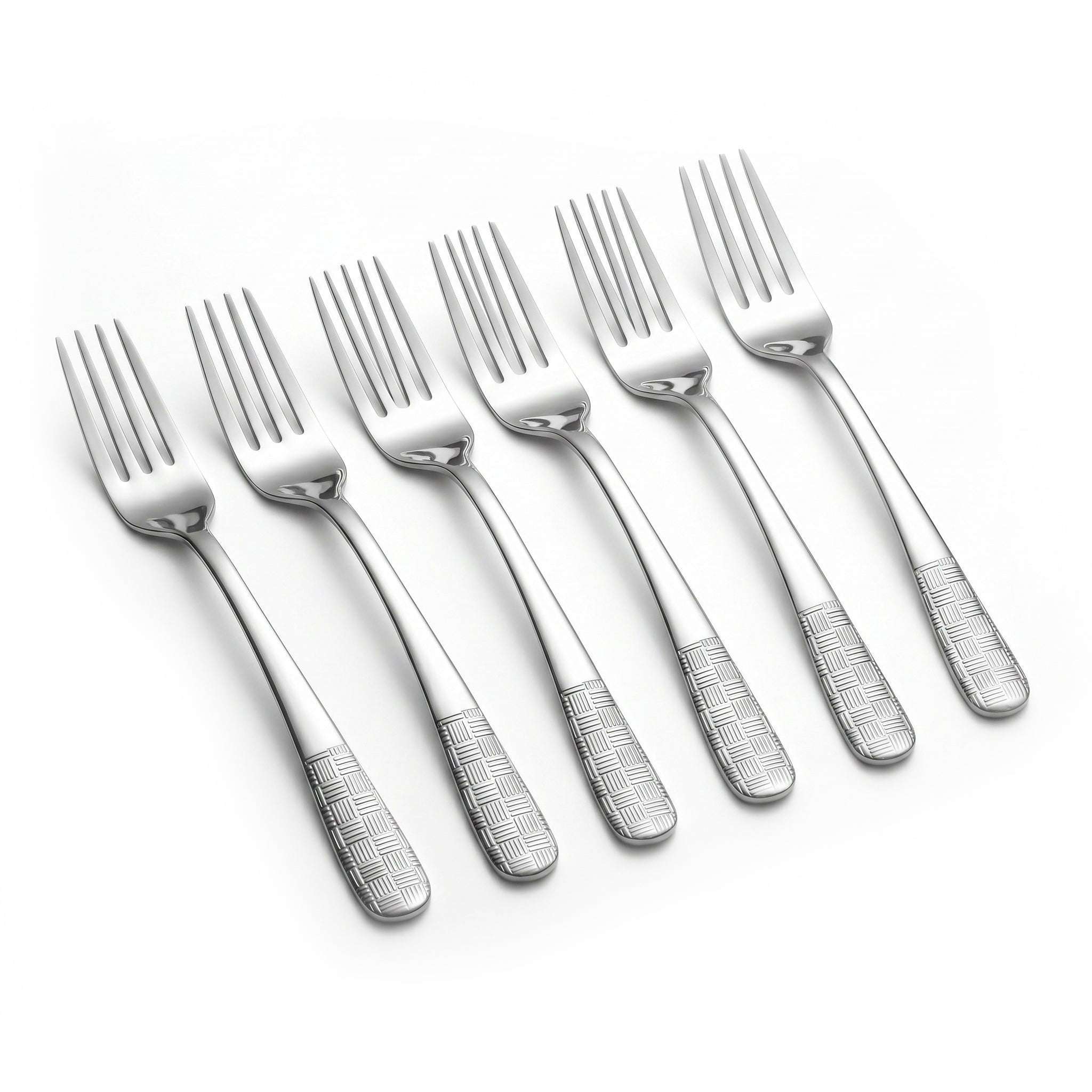 Blaze R.P.1 Stainless Steel 6-Piece Silver Table Fork Set Kaka Bawa Sons