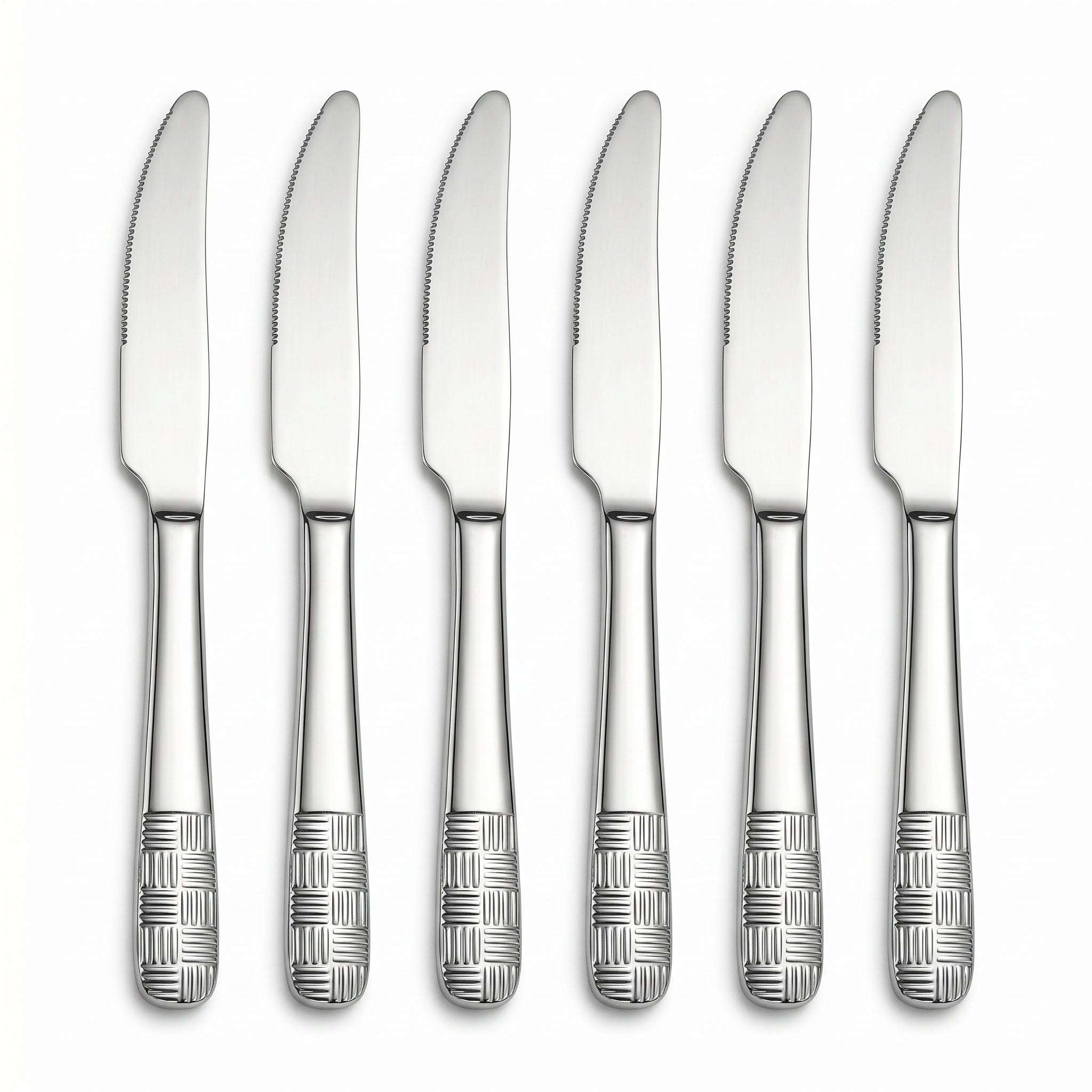 Blaze R.P.1 Stainless Steel 6-Piece Silver Table Knife Set Kaka Bawa Sons