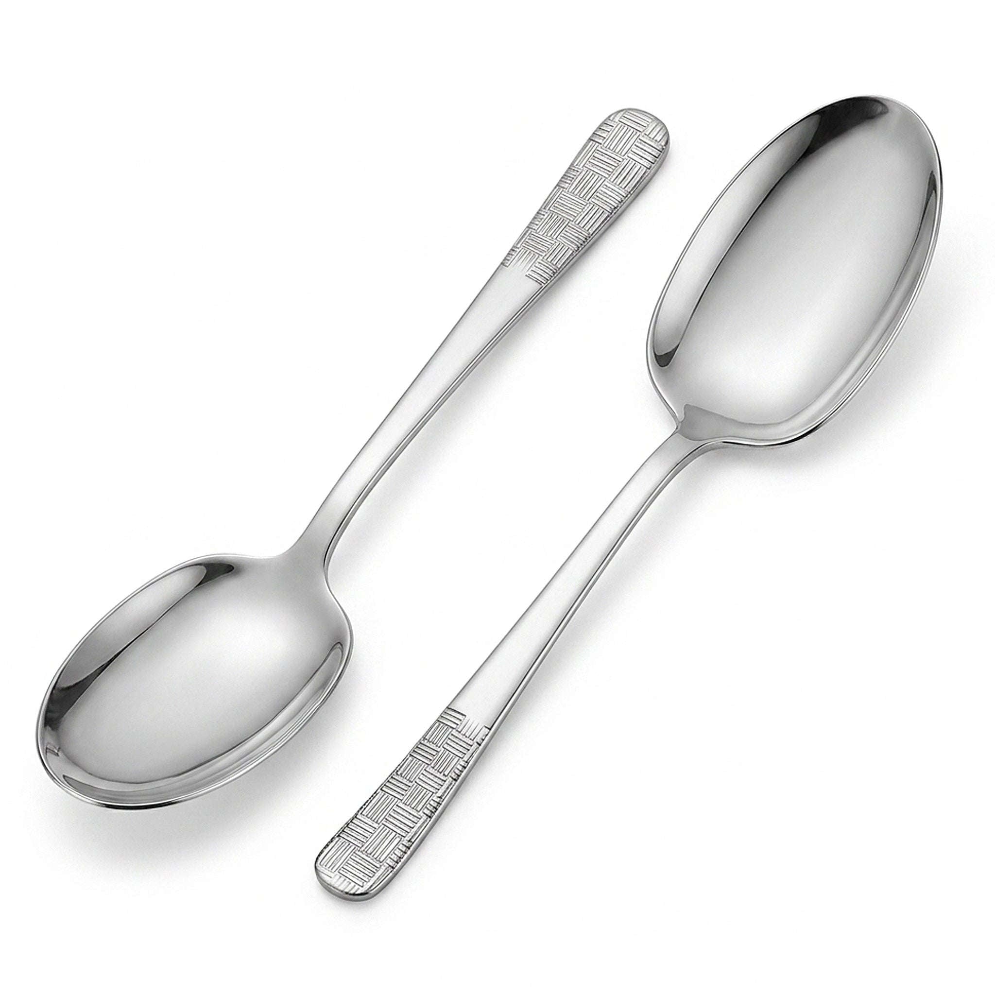 Blaze R.P.1 Stainless Steel 2-Piece Serving Rice Panja Spoon Set Kaka Bawa Sons