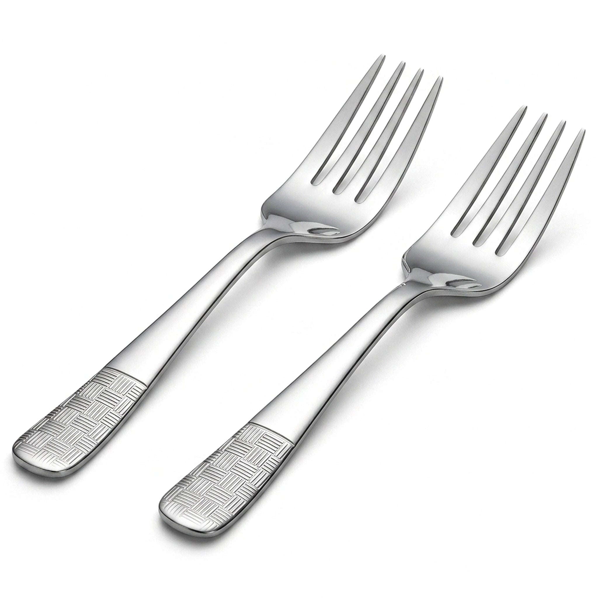Blaze R.P.1 Stainless Steel 2-Piece Silver Serving Fork Set Kaka Bawa Sons
