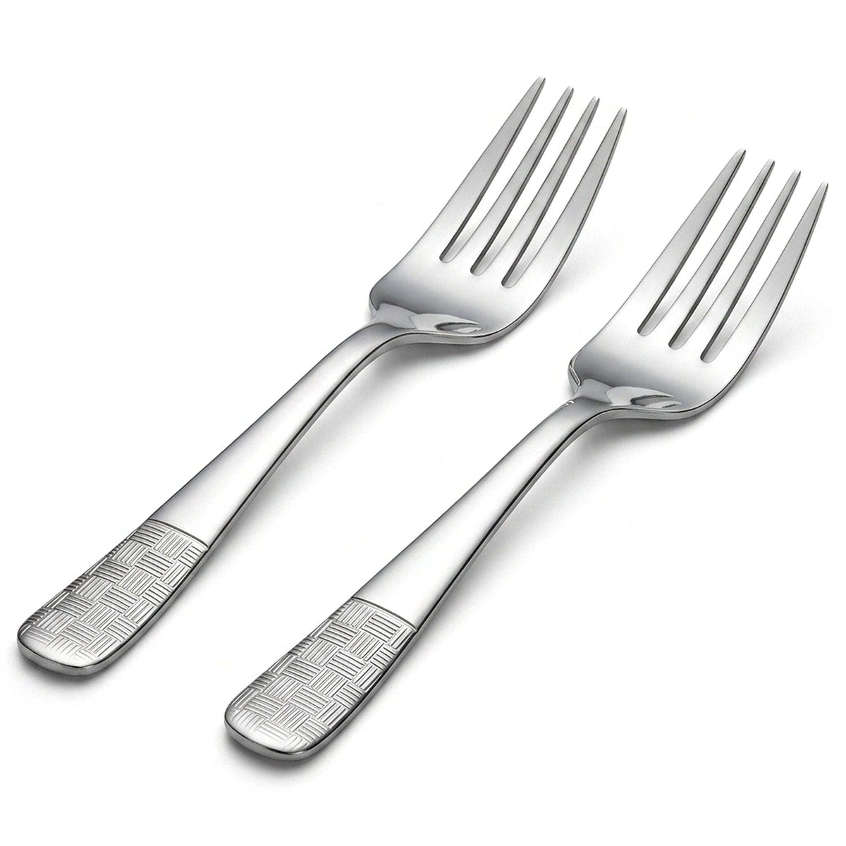 Blaze R.P.1 Stainless Steel 2-Piece Silver Serving Fork Set Kaka Bawa Sons