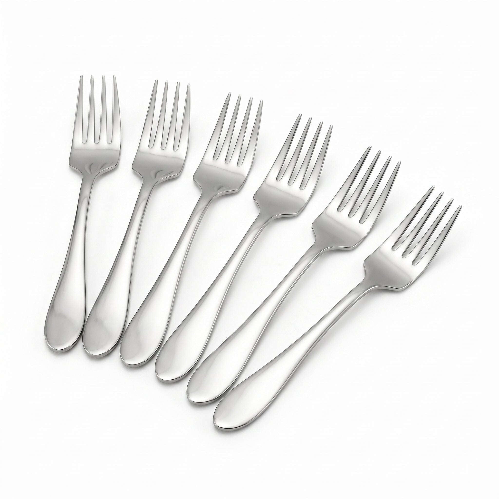 N.H 6-Piece Stainless Steel Silver Baby Fork Set Kaka Bawa Sons