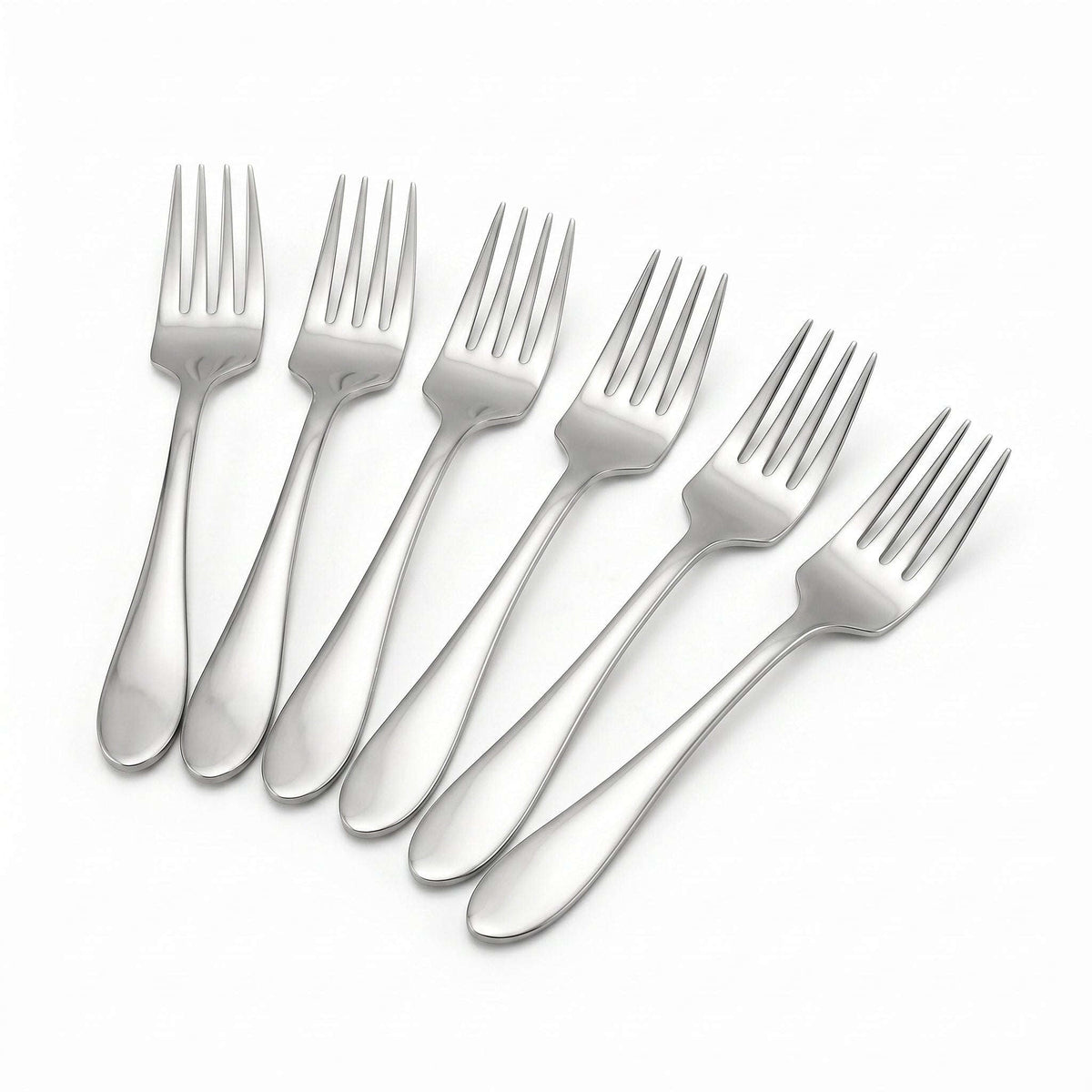 N.H 6-Piece Stainless Steel Silver Baby Fork Set Kaka Bawa Sons