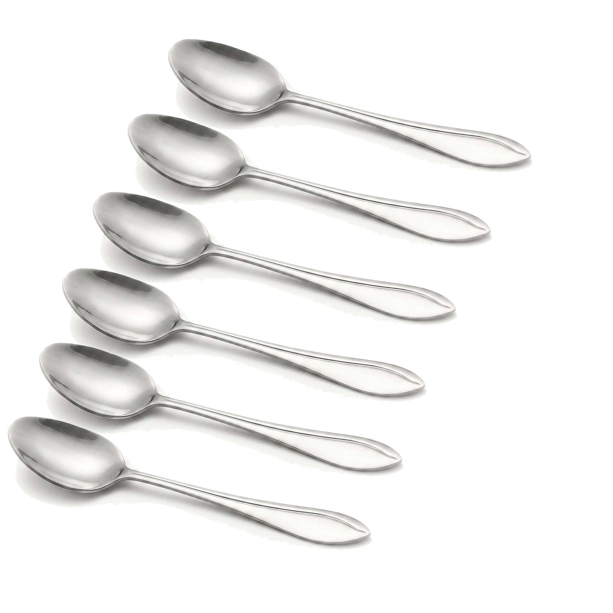Fish Sandy 6-Piece Stainless Steel Silver Baby Spoon Set Kaka Bawa Sons