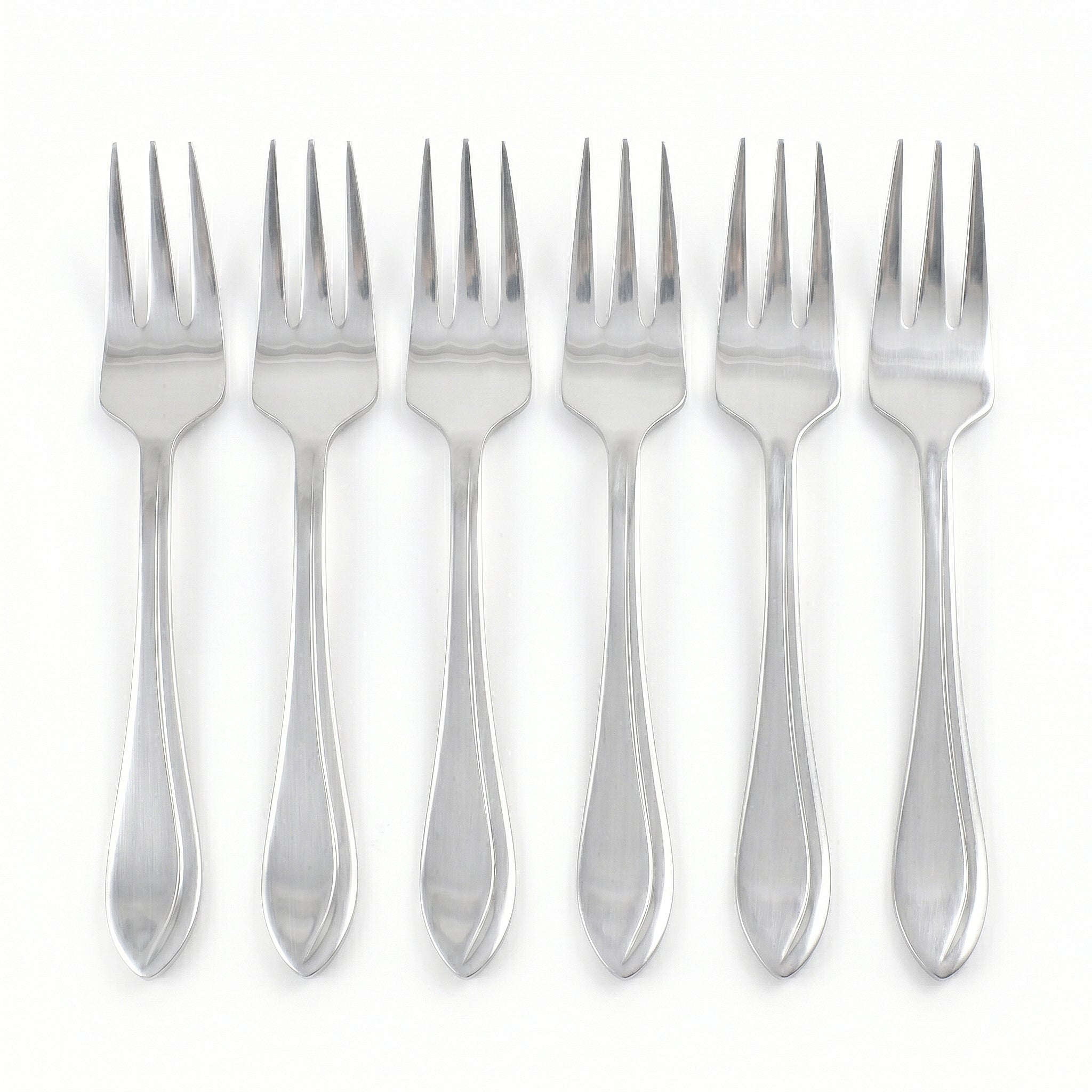 Fish Sandy 6-Piece Stainless Steel Silver Baby Fork Set Kaka Bawa Sons