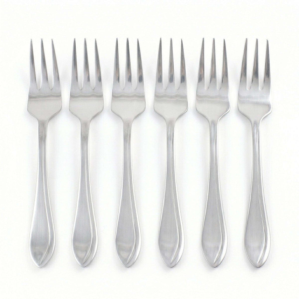 Fish Sandy 6-Piece Stainless Steel Silver Baby Fork Set Kaka Bawa Sons
