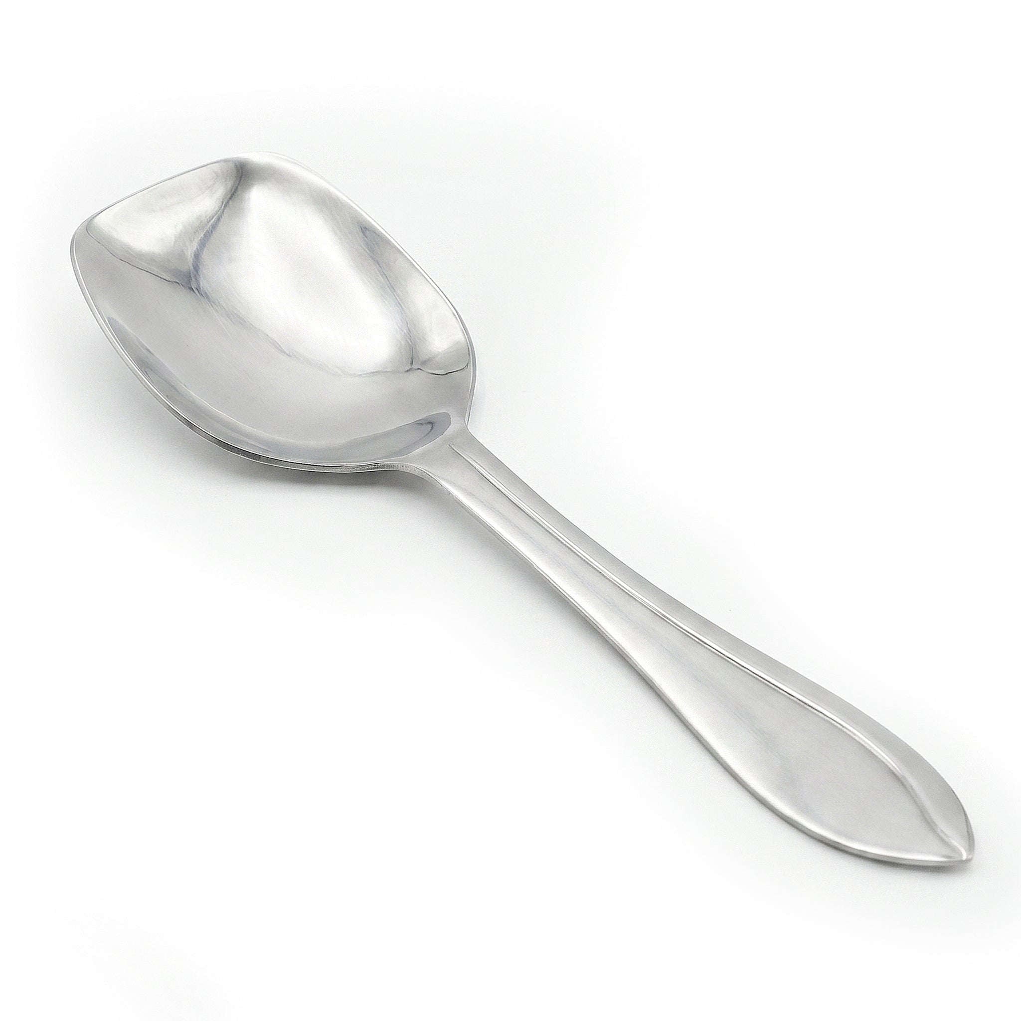 Fish Sandy Stainless Steel Square Serving Rice Panja Spoon Kaka Bawa Sons