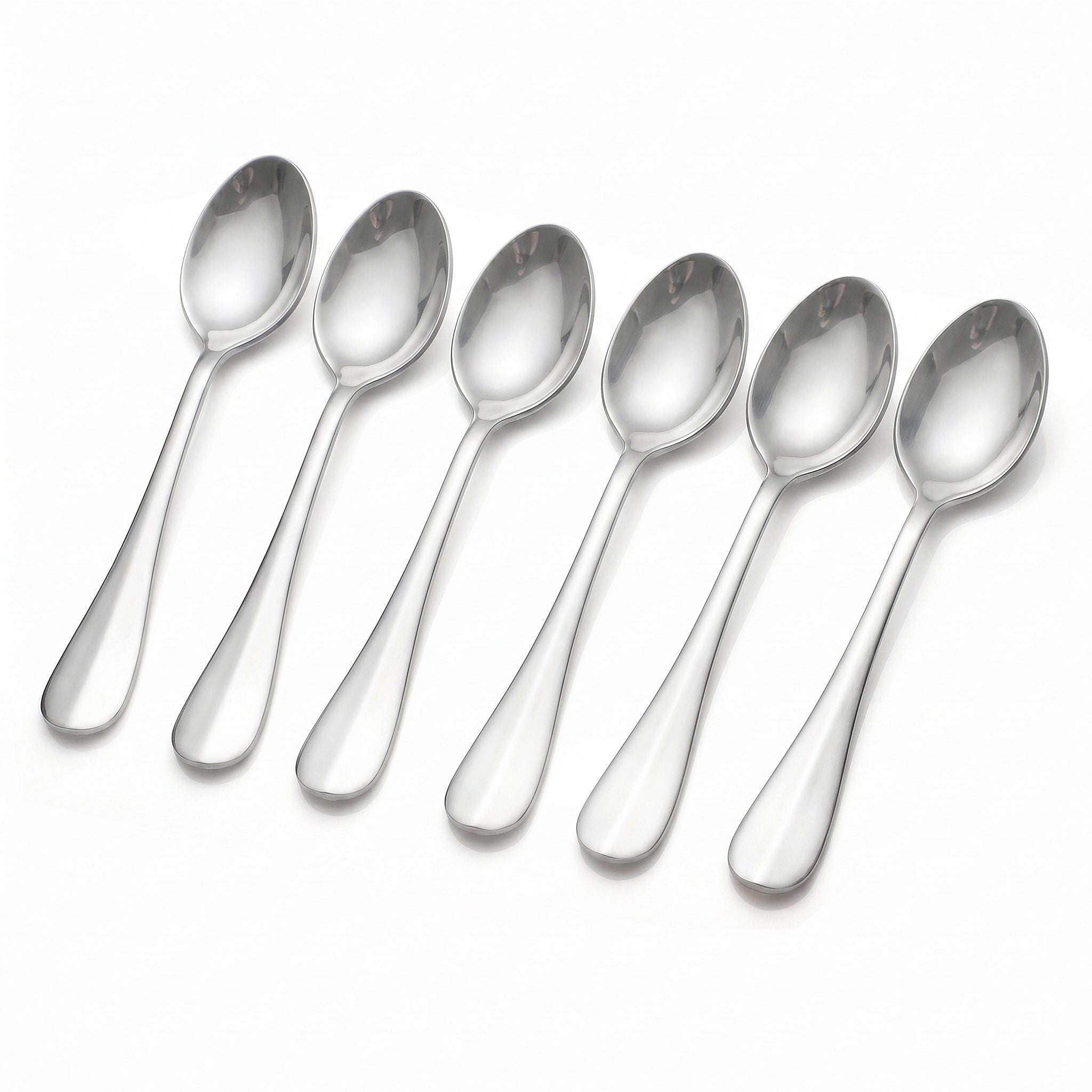 Omega 6-Piece Stainless Steel Silver Table Spoon Set Kaka Bawa Sons