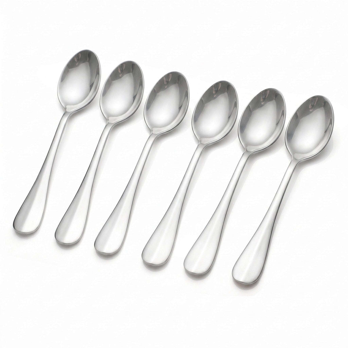 Omega 6-Piece Stainless Steel Silver Table Spoon Set Kaka Bawa Sons