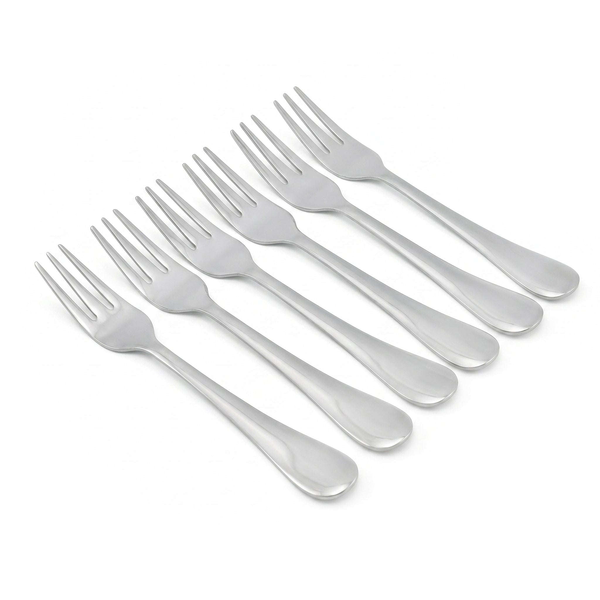 Omega 6-Piece Stainless Steel Silver Baby Fork Set Kaka Bawa Sons