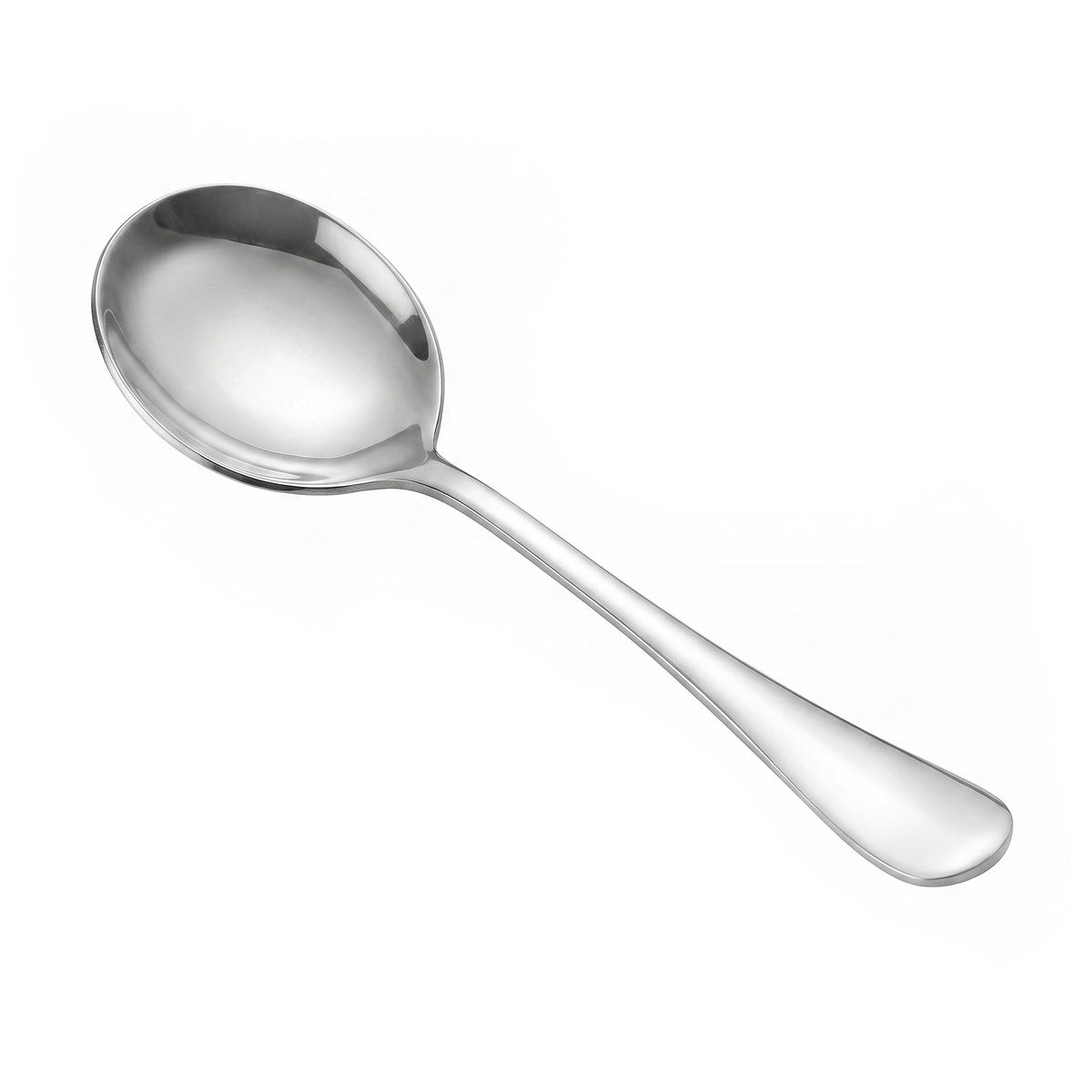 Omega Stainless Steel Silver Serving Soup Spoon Kaka Bawa Sons