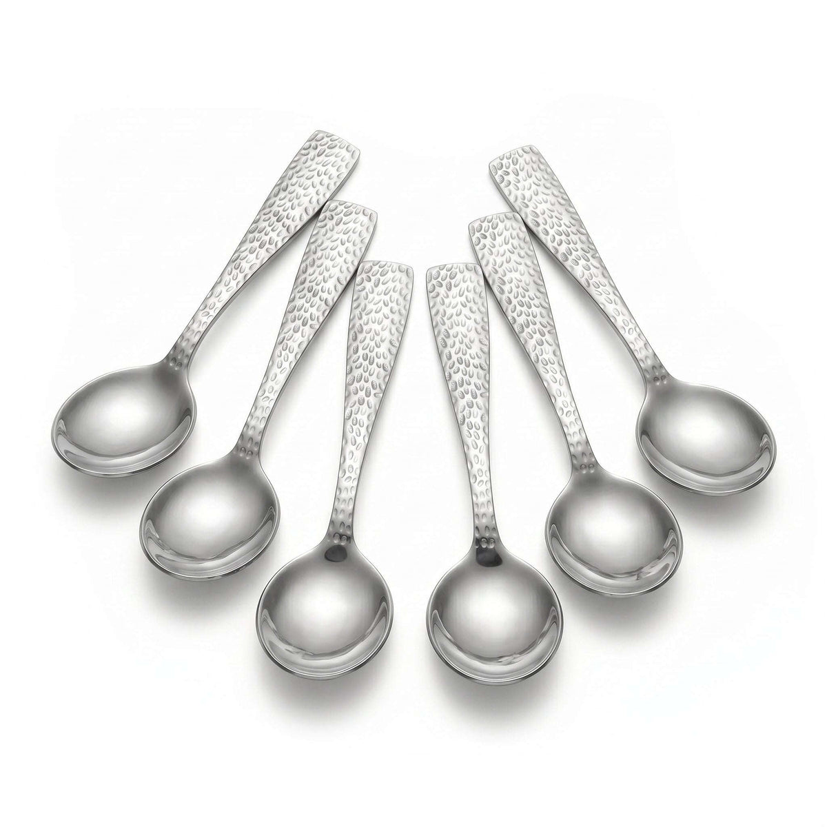 Humber 6-Piece Stainless Steel Silver Baby Soup Spoon Set Kaka Bawa Sons
