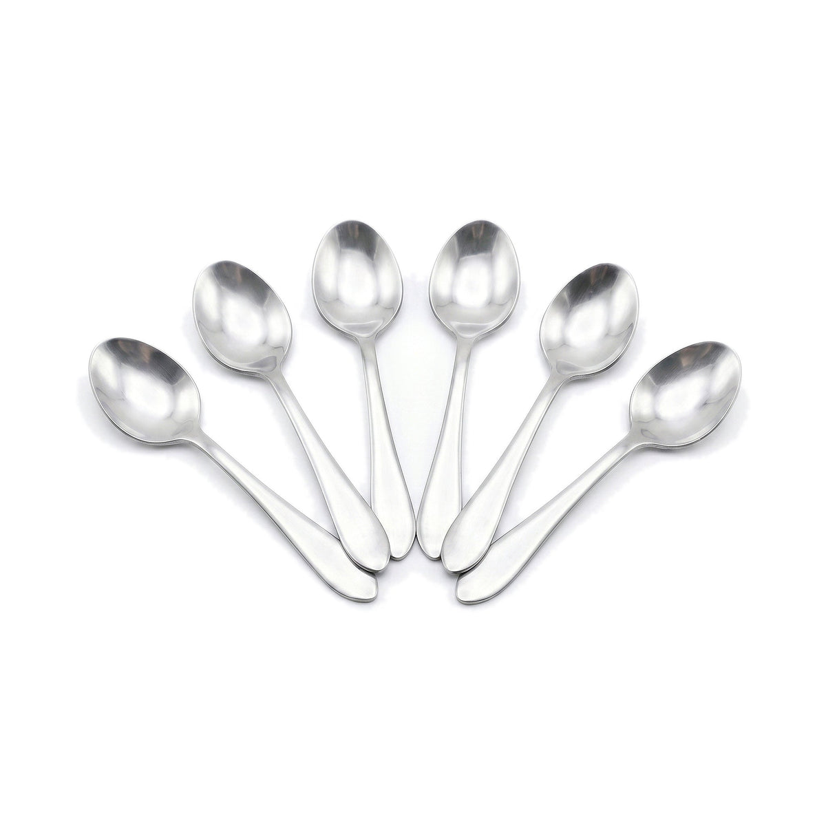 H.D 6-Piece Stainless Steel Silver Coffee Spoon Set Kaka Bawa Sons