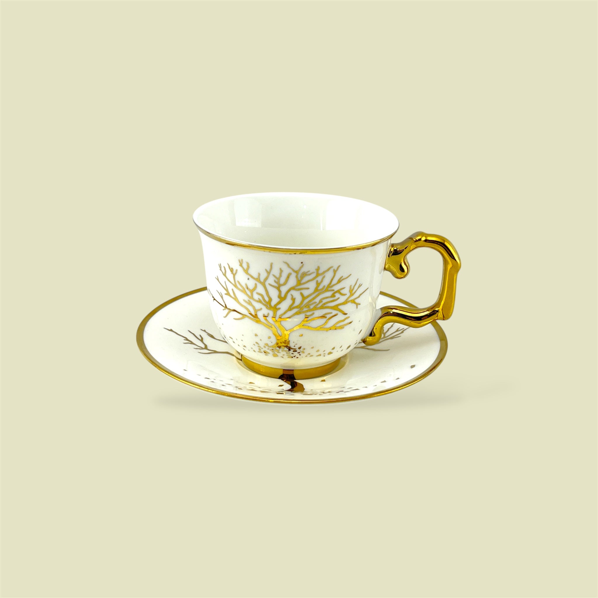 Royal 6-Piece Cup & Saucer Set With Gift Box