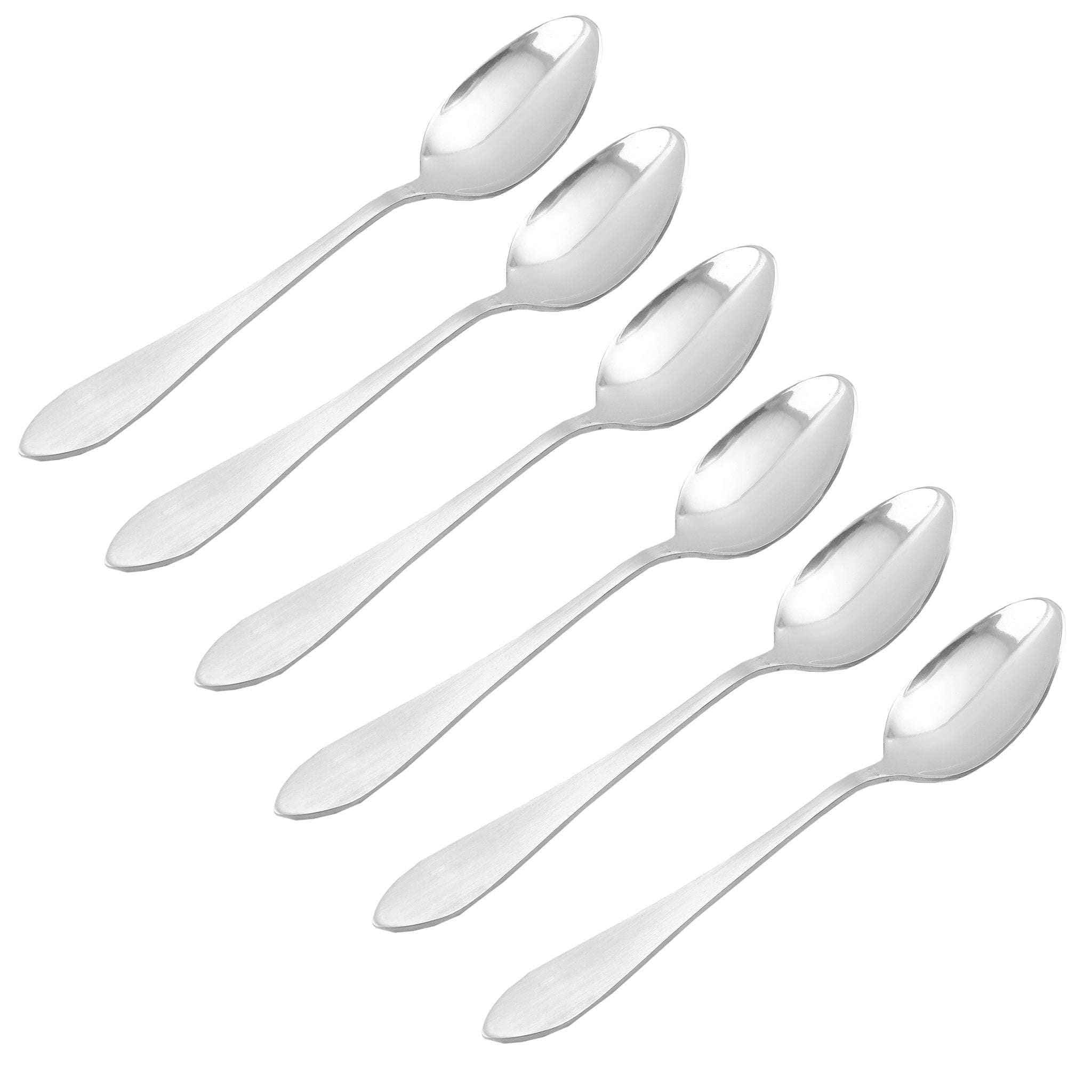 H.D 6-Piece Stainless Steel Silver Table Spoon Set Kaka Bawa Sons