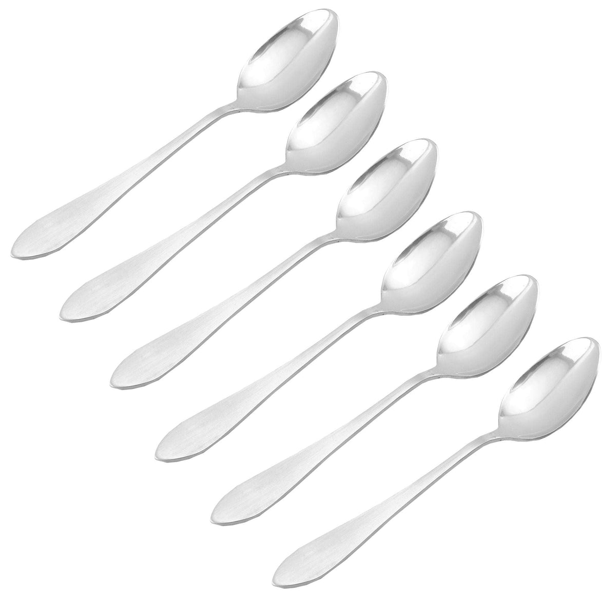 H.D 6-Piece Stainless Steel Silver Table Spoon Set Kaka Bawa Sons