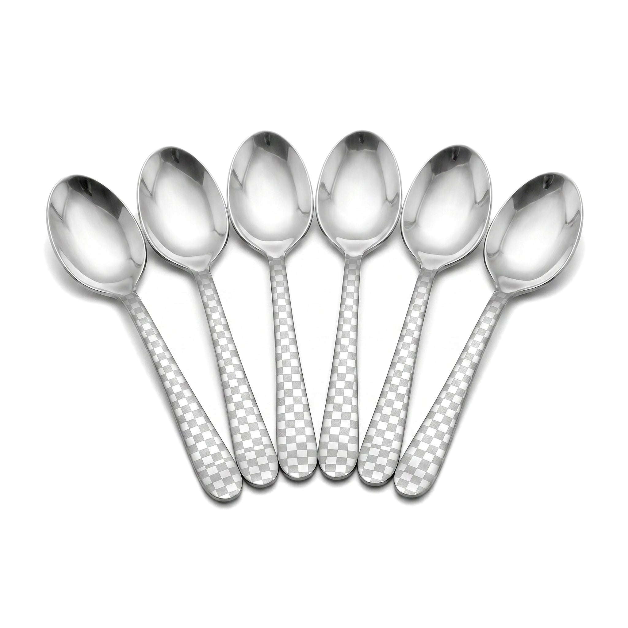 Lazer One 6-Piece Stainless Steel Silver Tea Spoon Set Kaka Bawa Sons