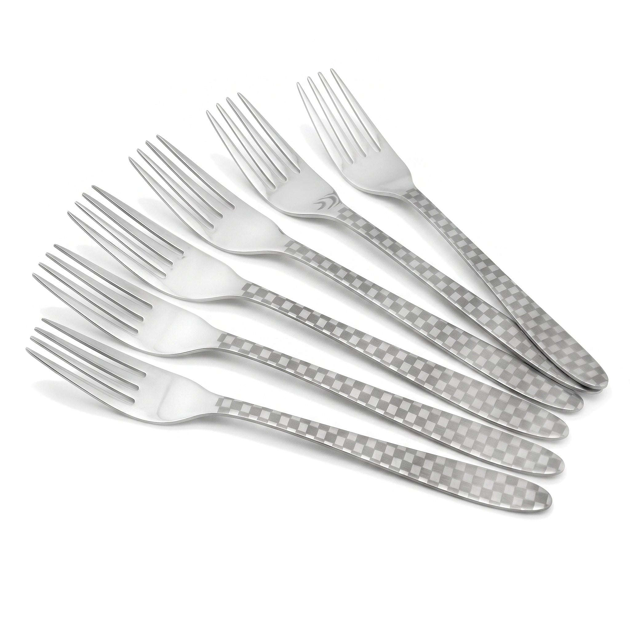 Lazer One 6-Piece Stainless Steel Silver Table Fork Set Kaka Bawa Sons