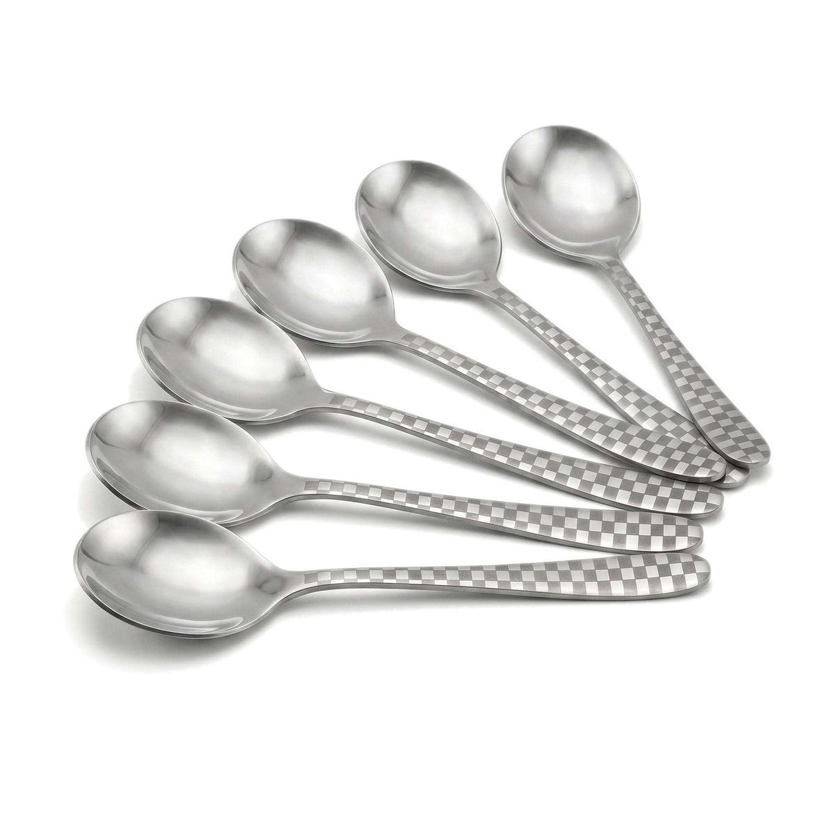 Lazer One 6-Piece Stainless Steel Silver Baby Soup Spoon Set Kaka Bawa Sons