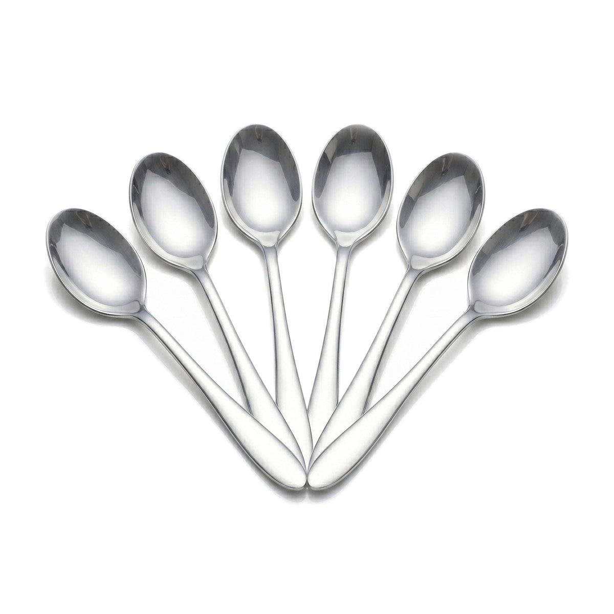 H.P 6-Piece Stainless Steel Silver Tea Spoon Set Kaka Bawa Sons