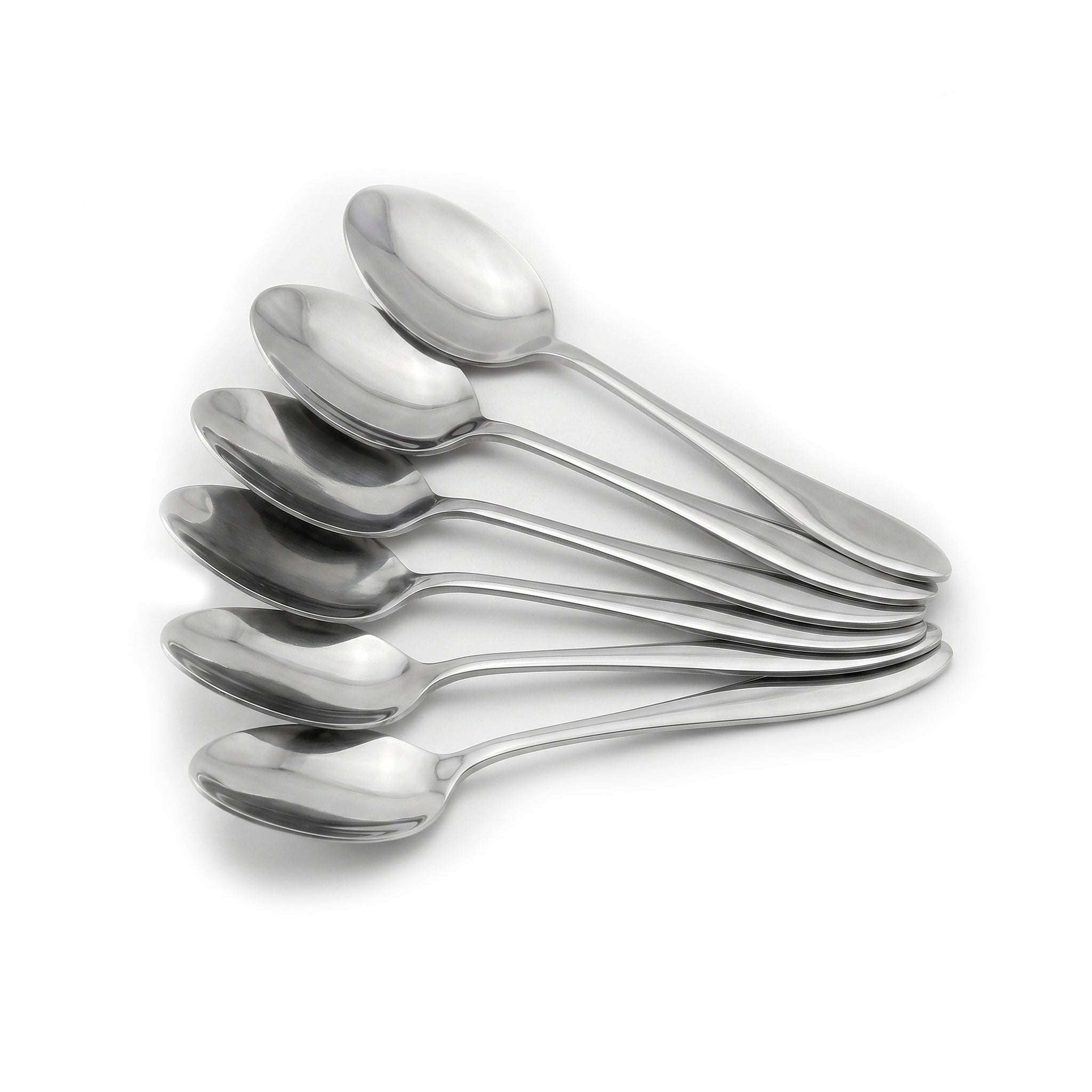 H.P 6-Piece Stainless Steel Silver Baby Spoon Set Kaka Bawa Sons