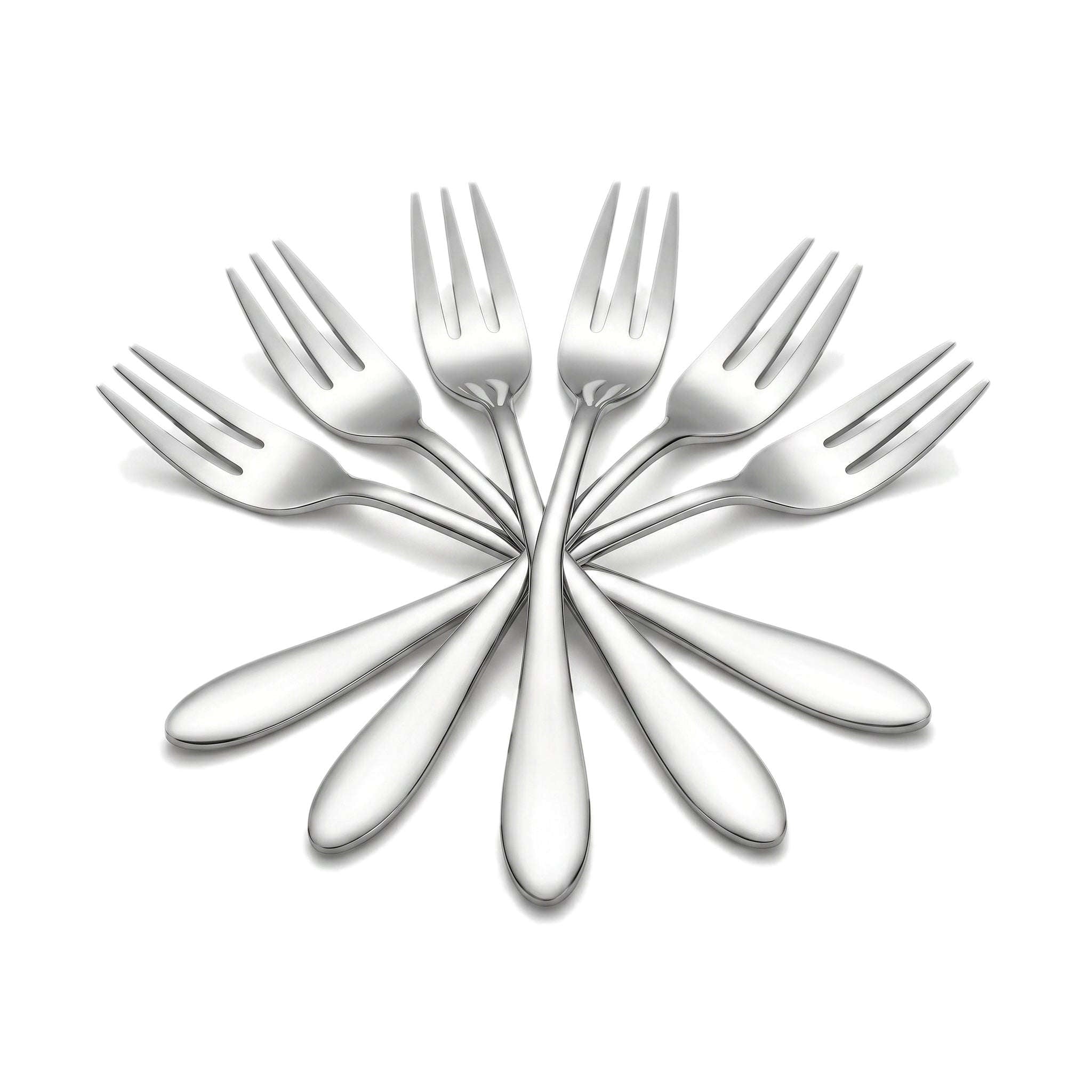 H.P 6-Piece Stainless Steel Silver Baby Fork Set Kaka Bawa Sons