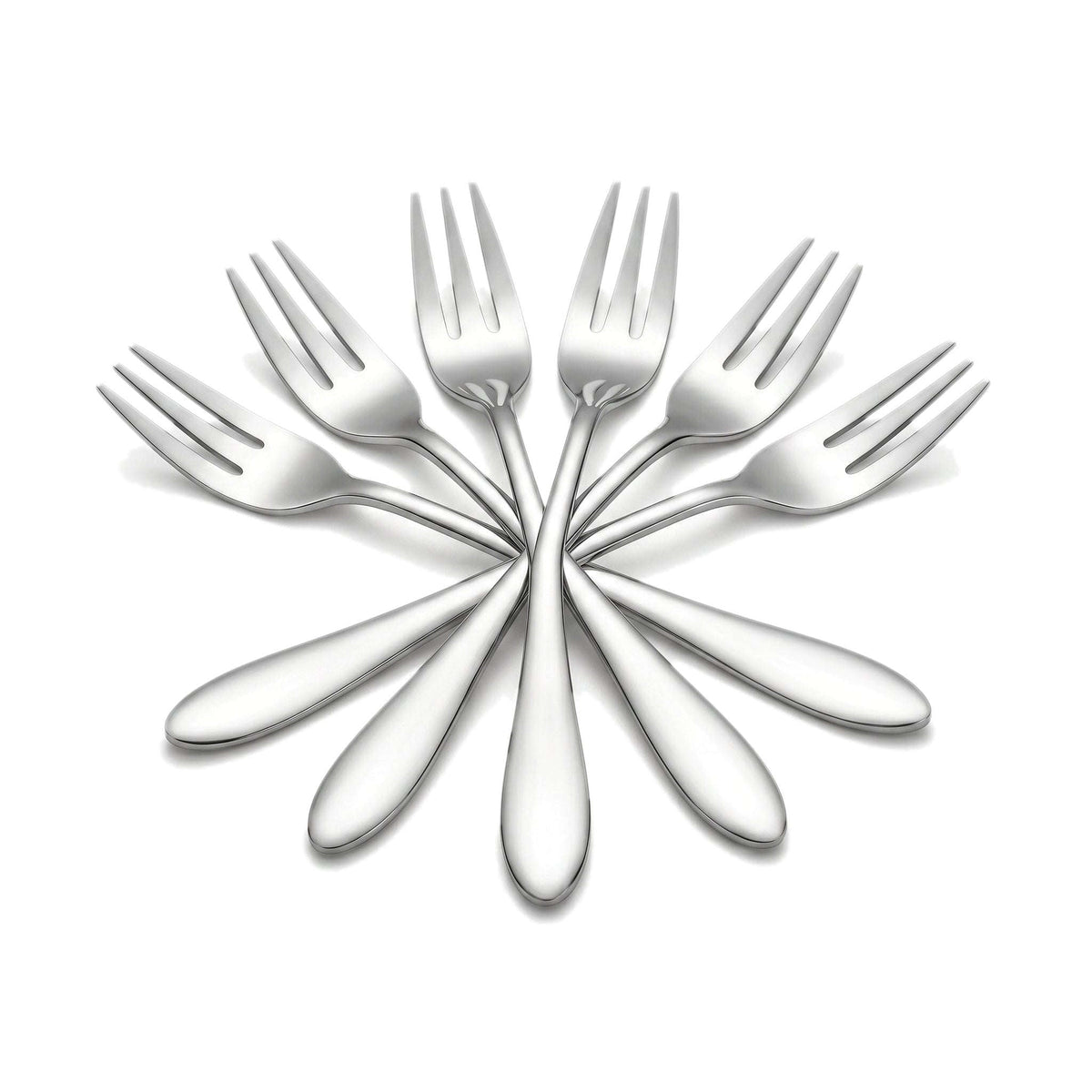 H.P 6-Piece Stainless Steel Silver Baby Fork Set Kaka Bawa Sons