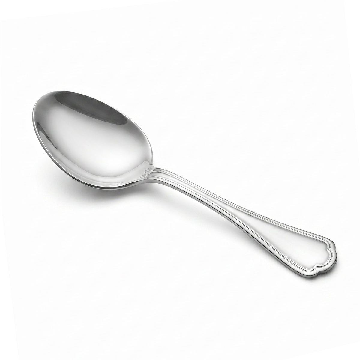 N.F Moon Stainless Steel Silver Serving Soup Spoon Kaka Bawa Sons