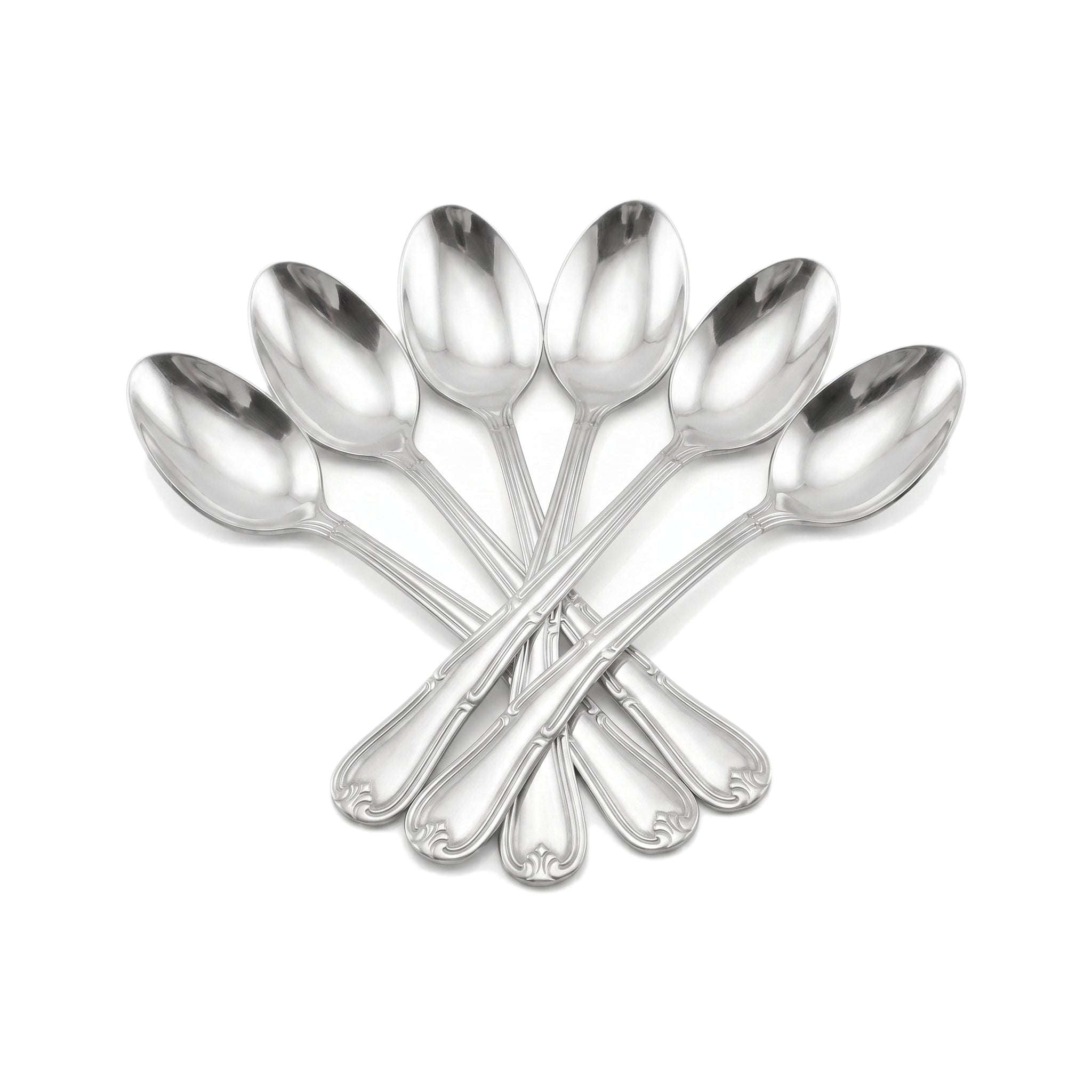 Venus 6-Piece Stainless Steel Silver Baby Spoon Set Kaka Bawa Sons