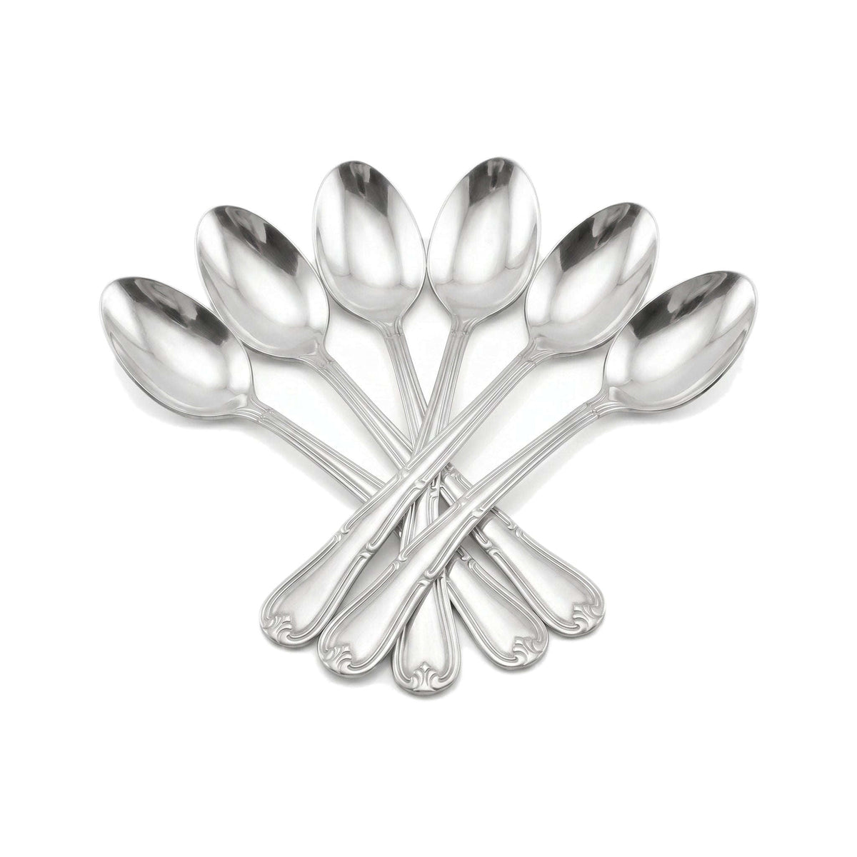 Venus 6-Piece Stainless Steel Silver Baby Spoon Set Kaka Bawa Sons