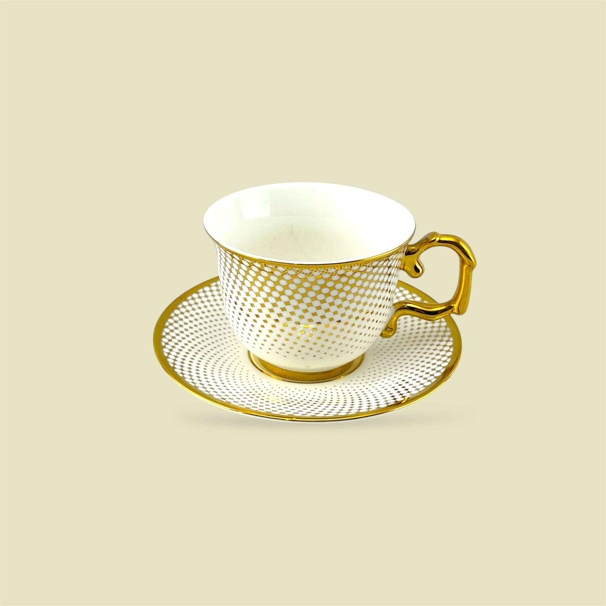 Royal 6-Piece Cup & Saucer Set With Gift Box
