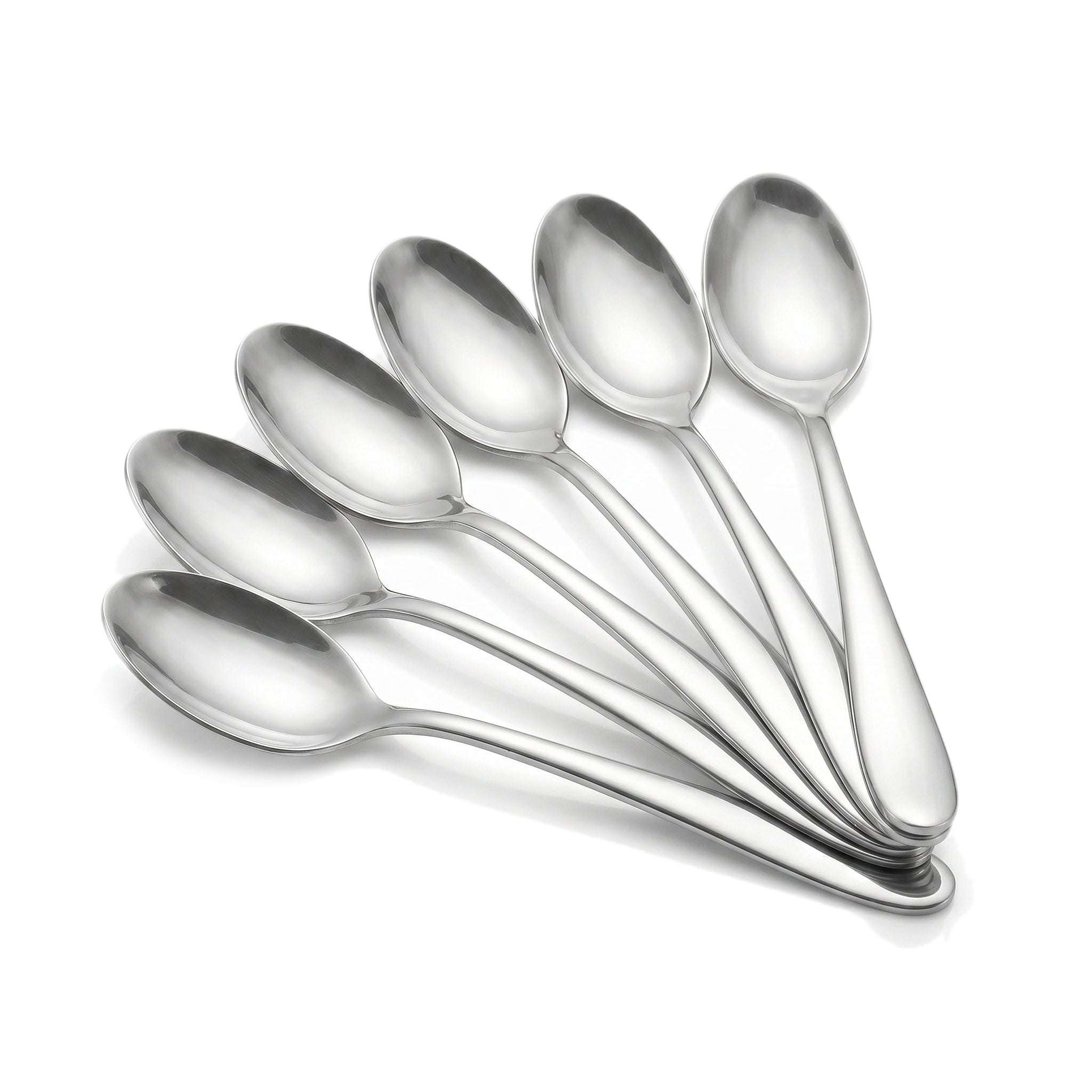Value 6-Piece Stainless Steel Silver Baby Spoon Set Kaka Bawa Sons