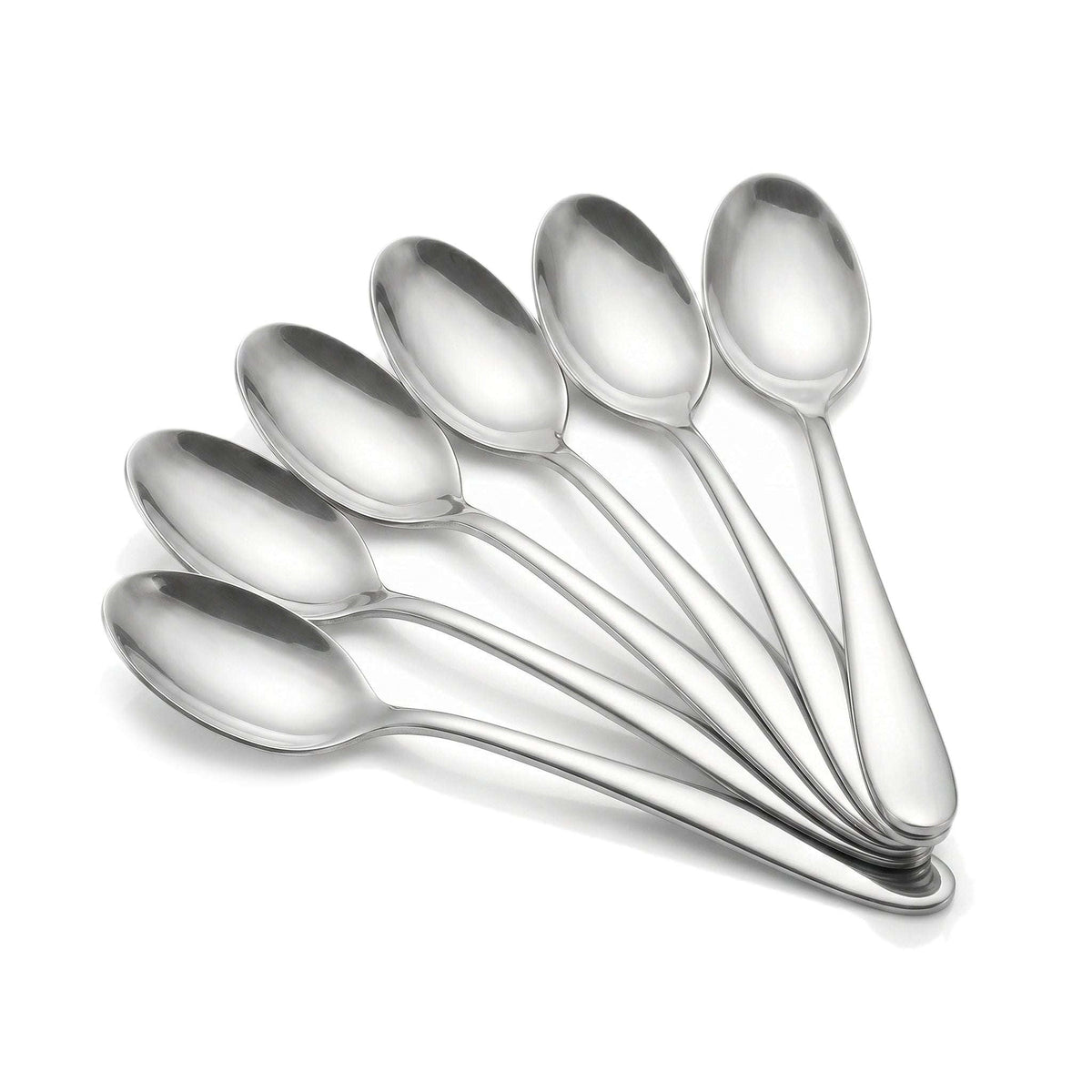Value 6-Piece Stainless Steel Silver Baby Spoon Set Kaka Bawa Sons