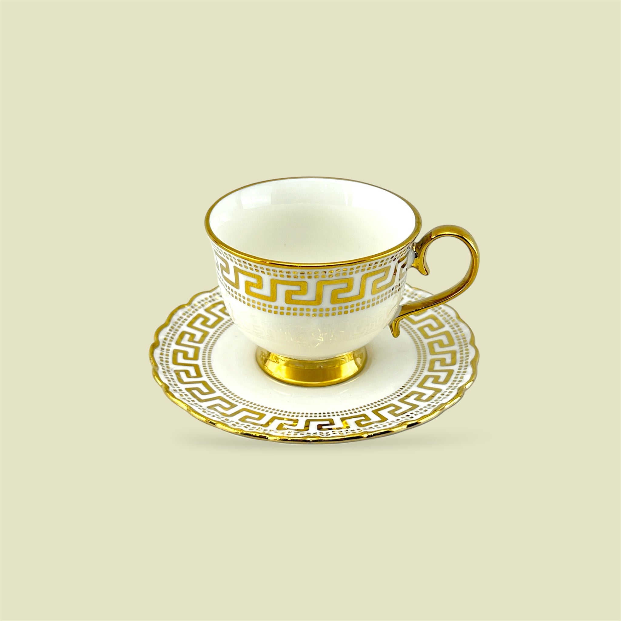 Royal 6-Piece Cup & Saucer Set With Gift Box