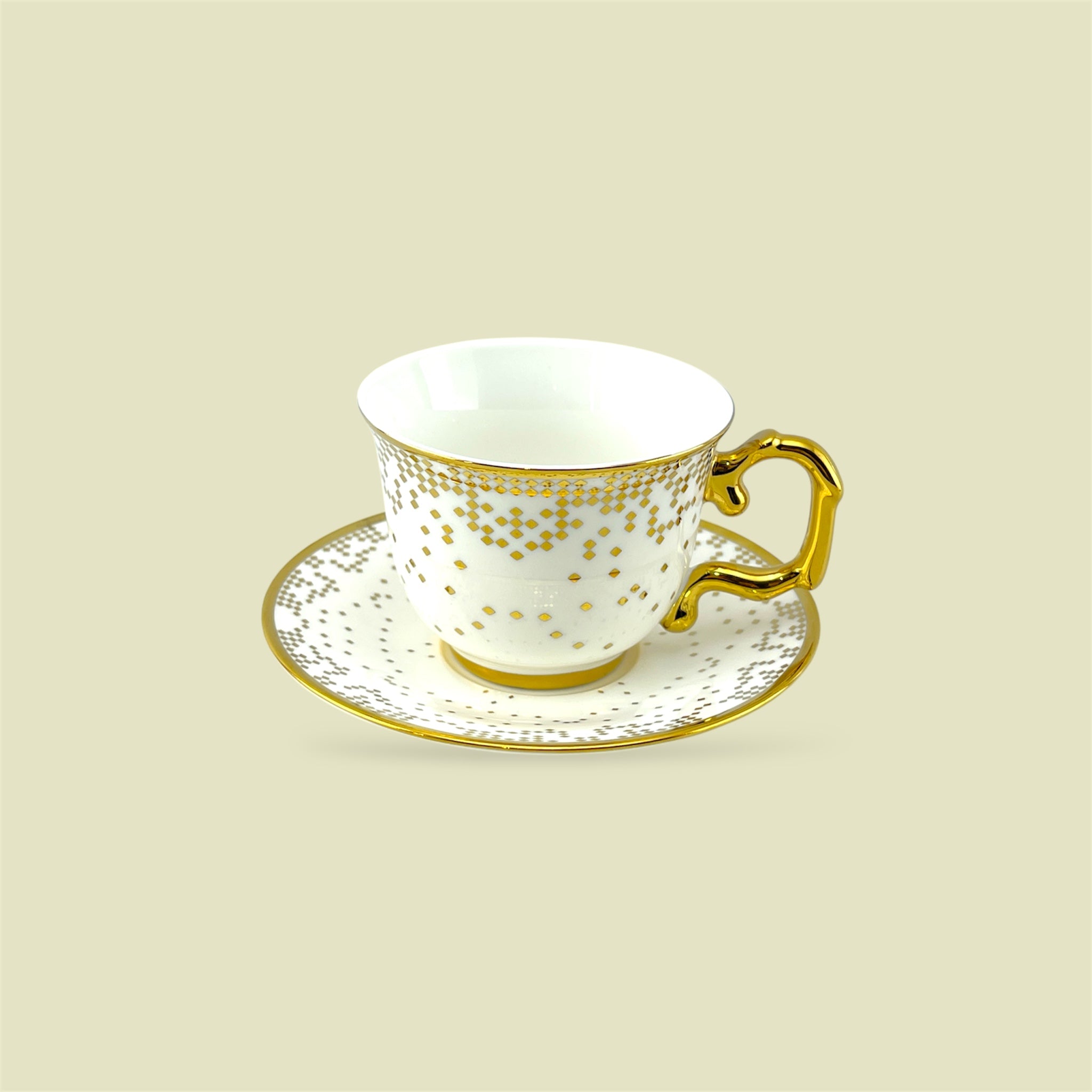 Royal 6-Piece Cup & Saucer Set With Gift Box