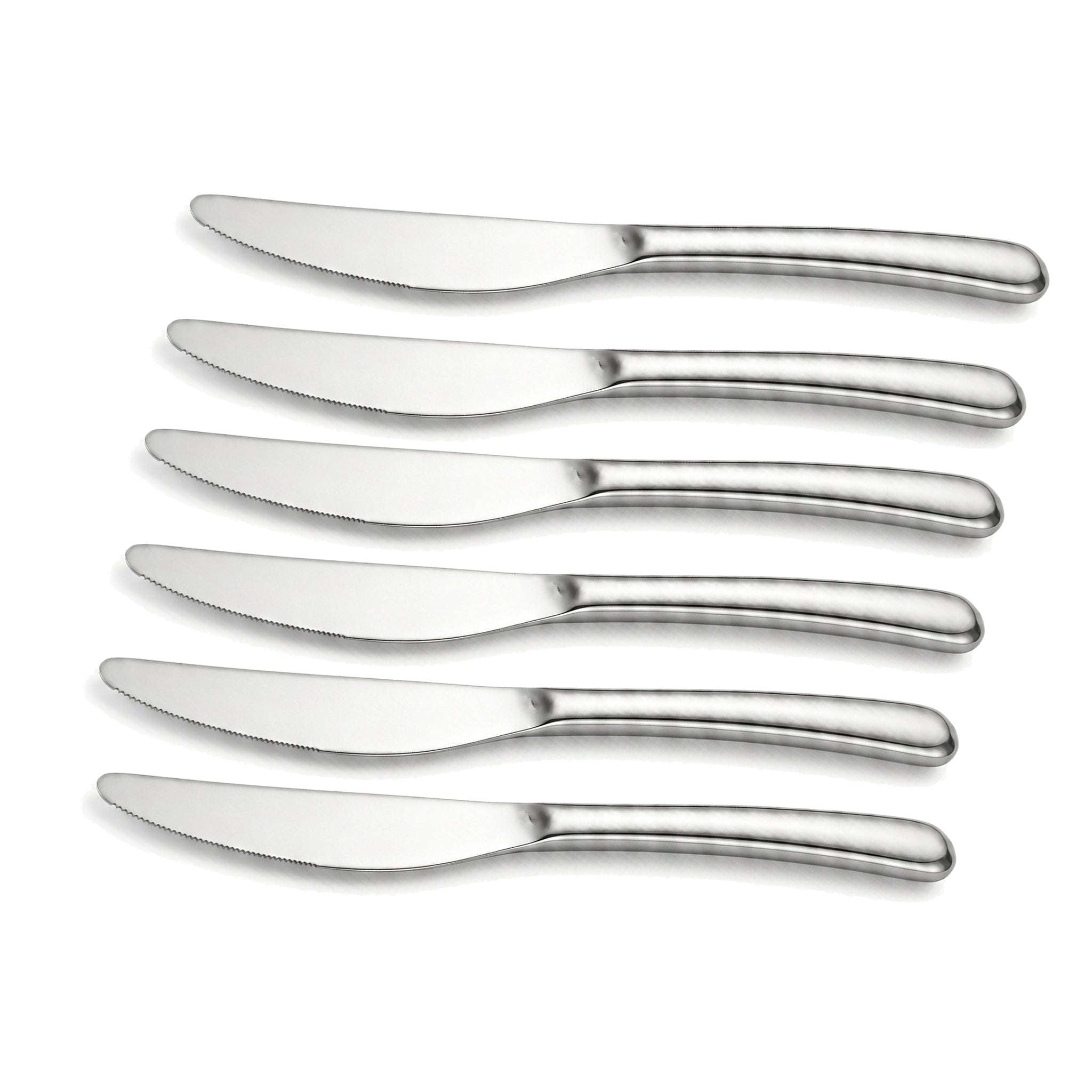 Value 6-Piece Stainless Steel Silver Table Knife Set Kaka Bawa Sons