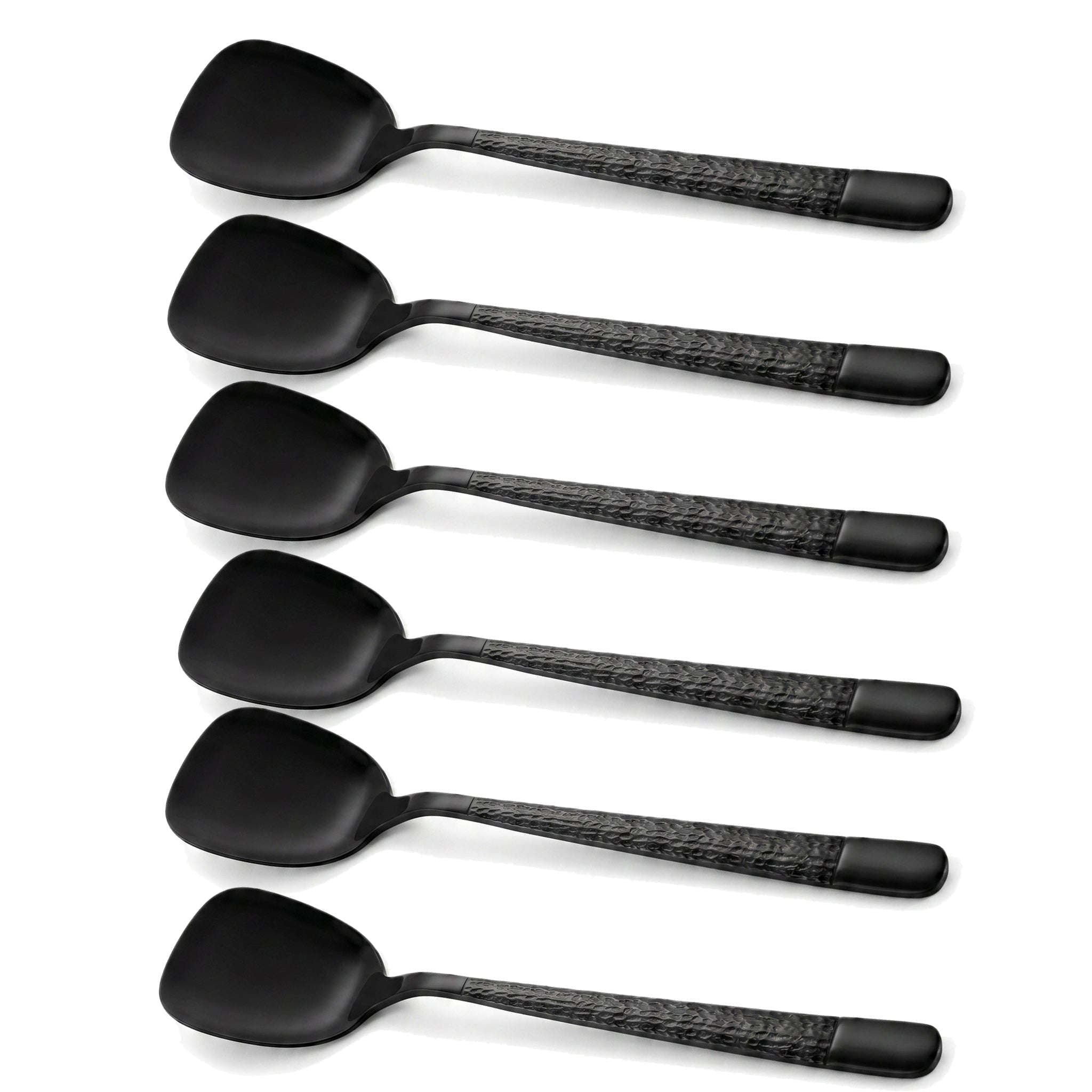 Black Tree Stainless Steel Black Ice Cream Spoon Set Kaka Bawa Sons