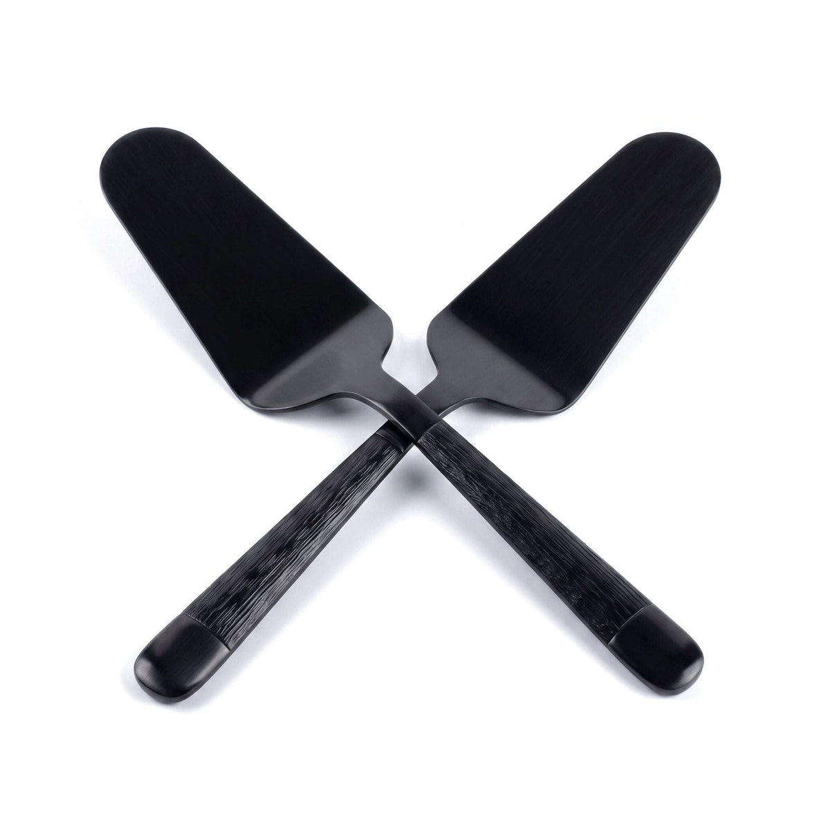 Black Tree 2-Piece Stainless Steel Black Cake Lifter Kaka Bawa Sons