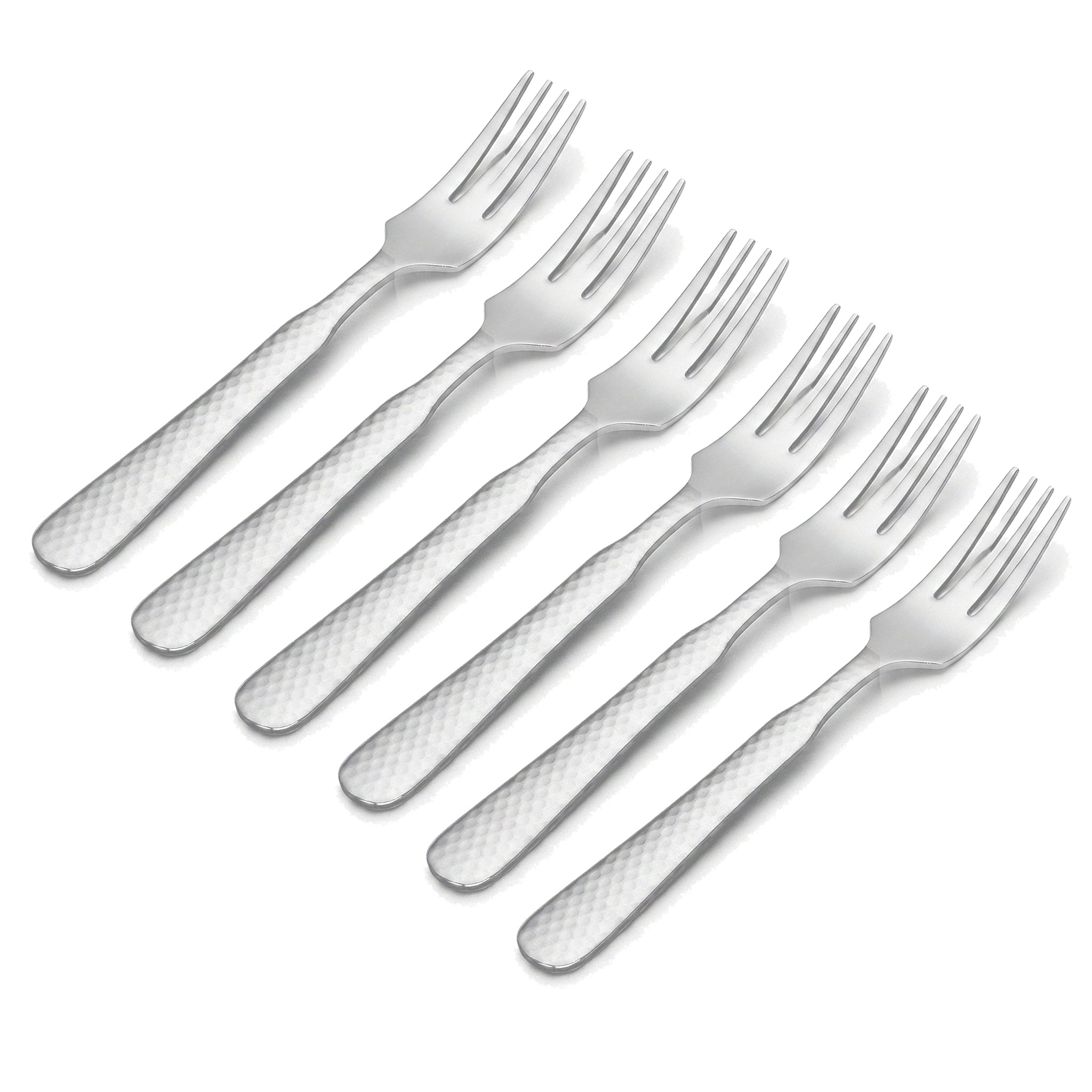 TRD 6-Piece Stainless Steel Silver Baby Fork Set