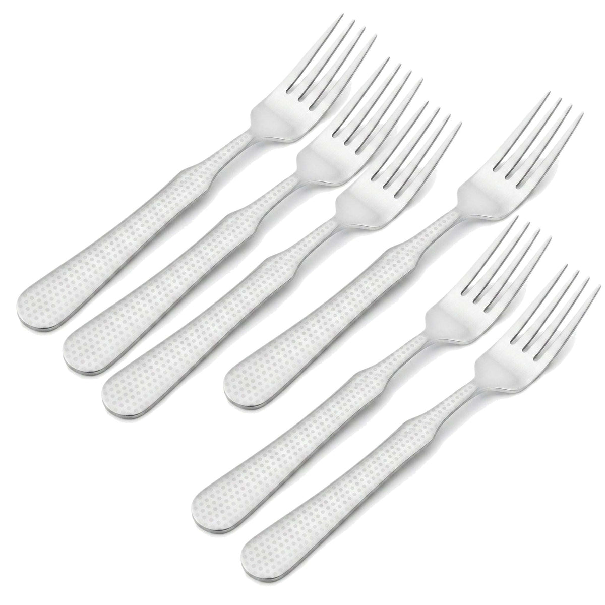 TRD 6-Piece Stainless Steel Silver Table Fork Set Kaka Bawa Sons